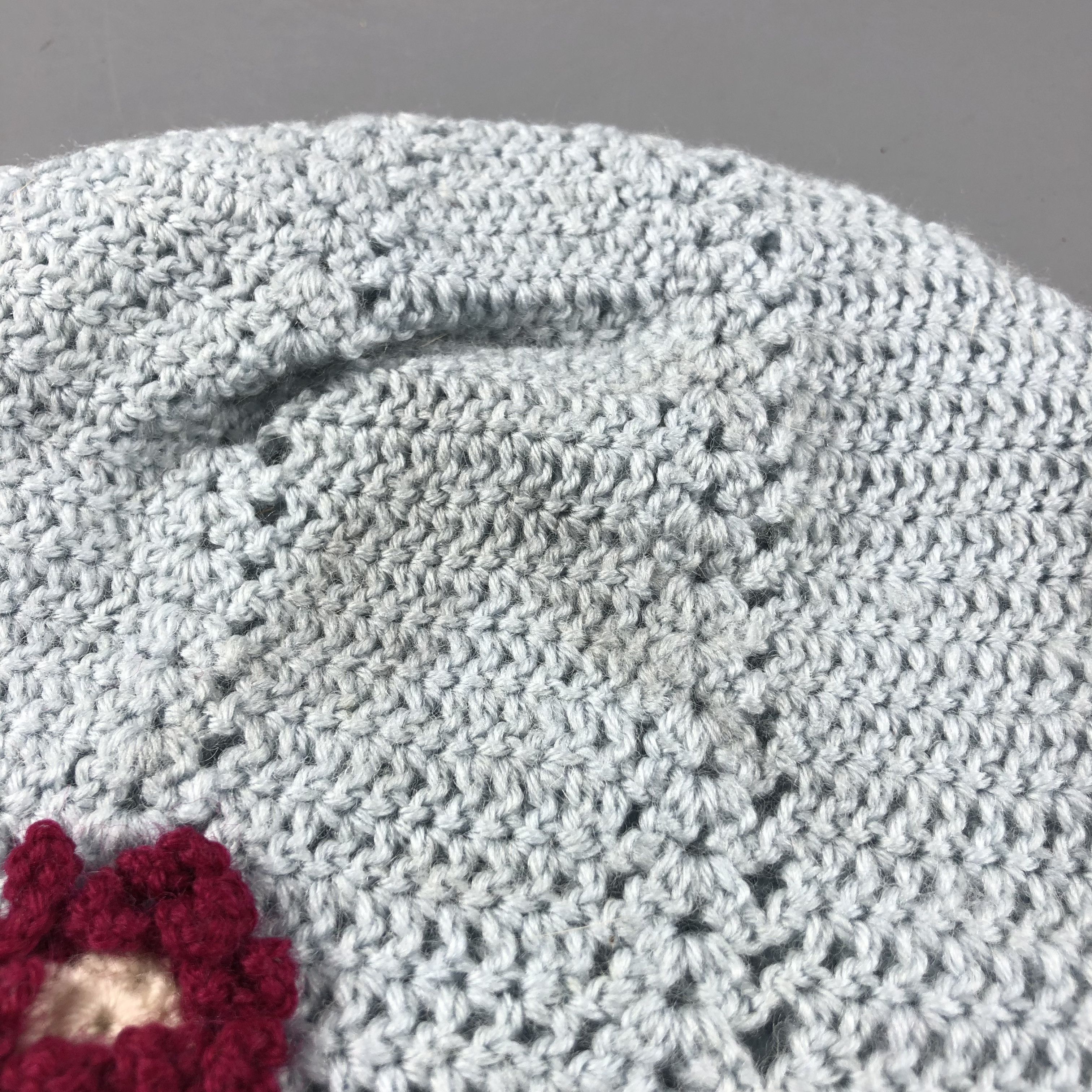 Vintage Knit Crochet Visor Beanie Snowcap Snow Hat B704 Size ONE SIZE - 5 Thumbnail