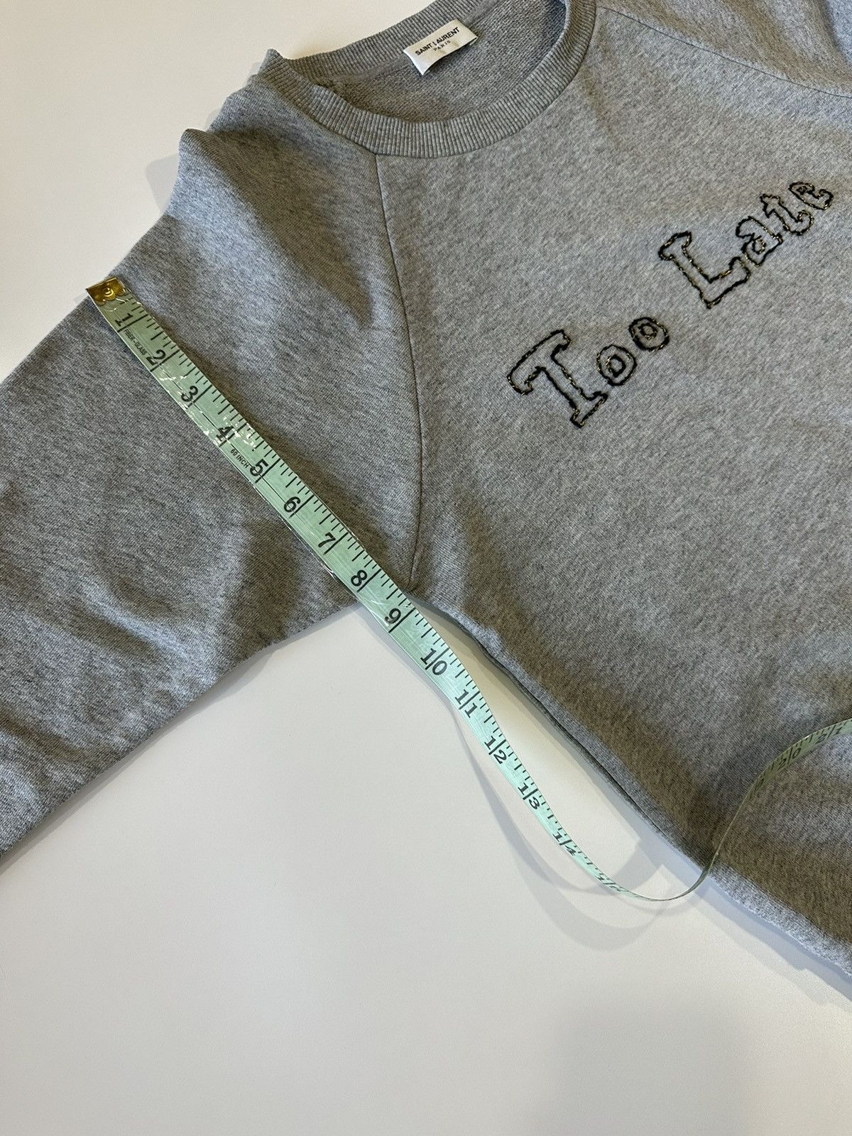 Saint Laurent Paris Saint Lauren Too Late sweatshirt Size S / US 4 / IT 40 - 16 Thumbnail
