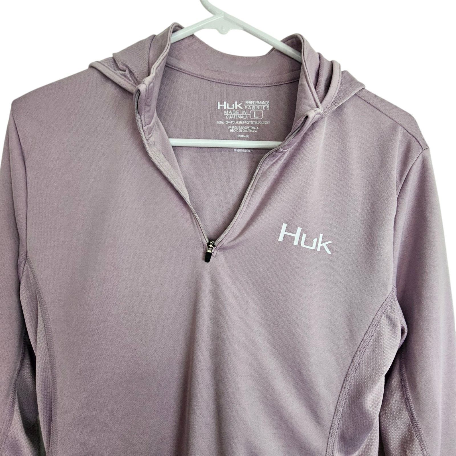 Huckberry Huk Icon X Hoodie Womens Fishing Shirt Size L Purple Gorp Size L / US 10 / IT 46 - 2 Thumbnail