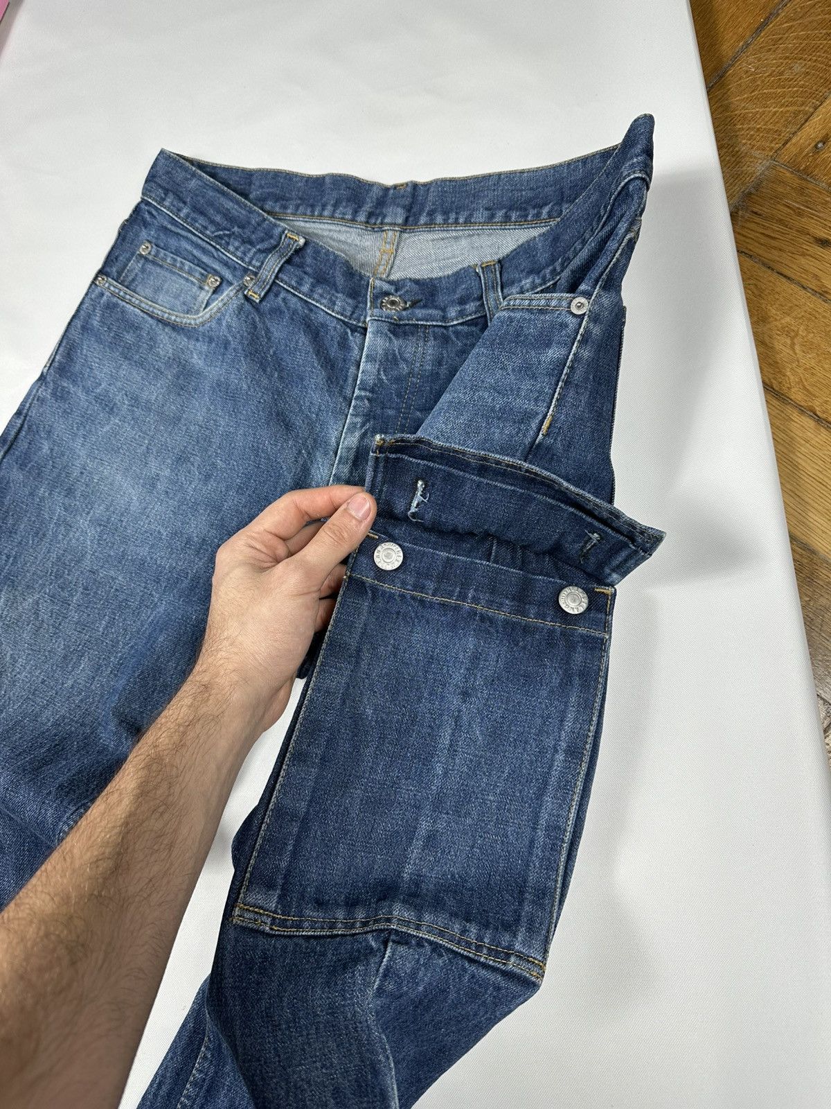 Helmut Lang × Vintage Archive Helmut Lang Denim Cargo One Pocket Size US 32 / EU 48 - 7 Thumbnail