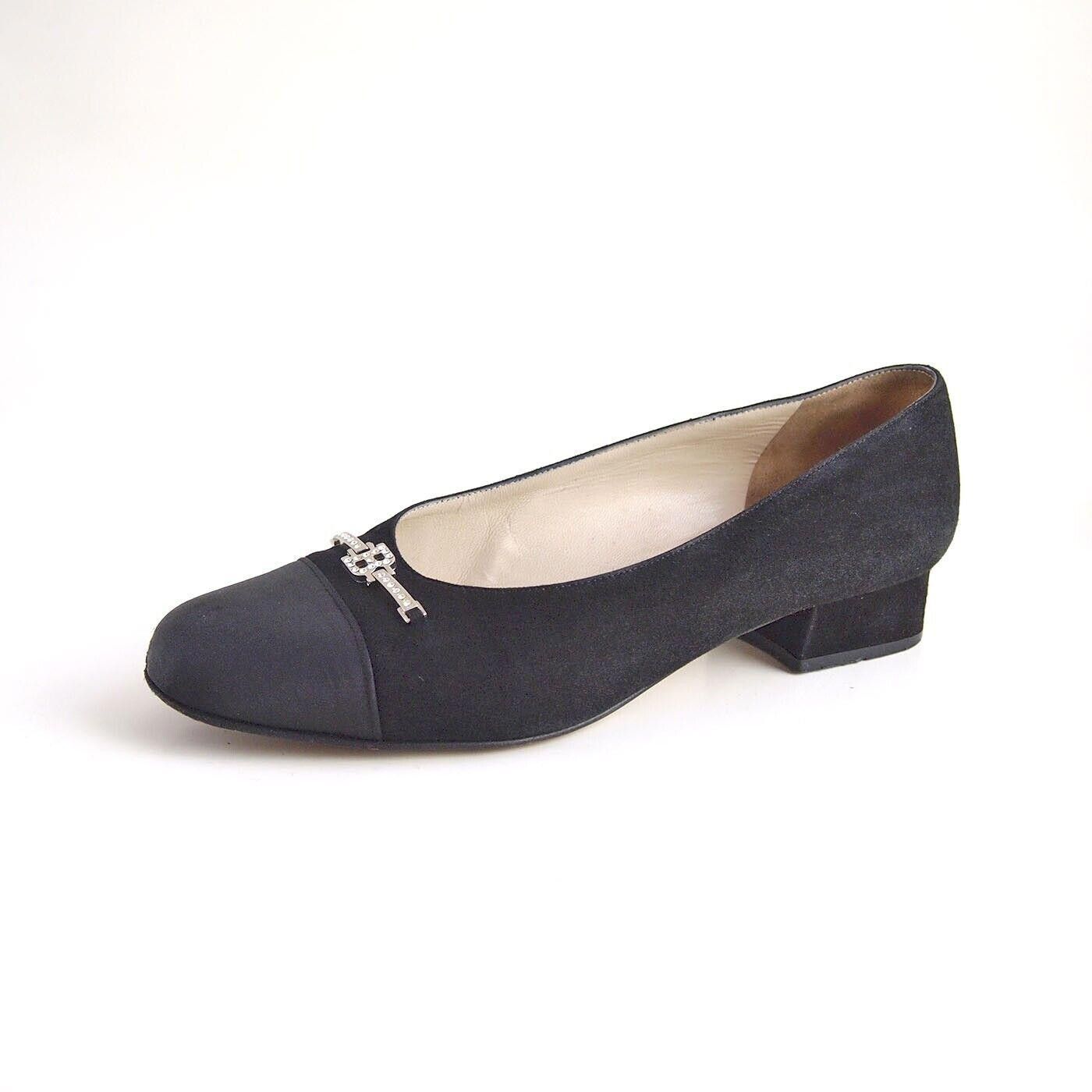 Bally Bally Oggiona Flats Black Suede Satin EU 37 US 6.5 C Size US 6.5 / IT 36.5 - 2 Thumbnail