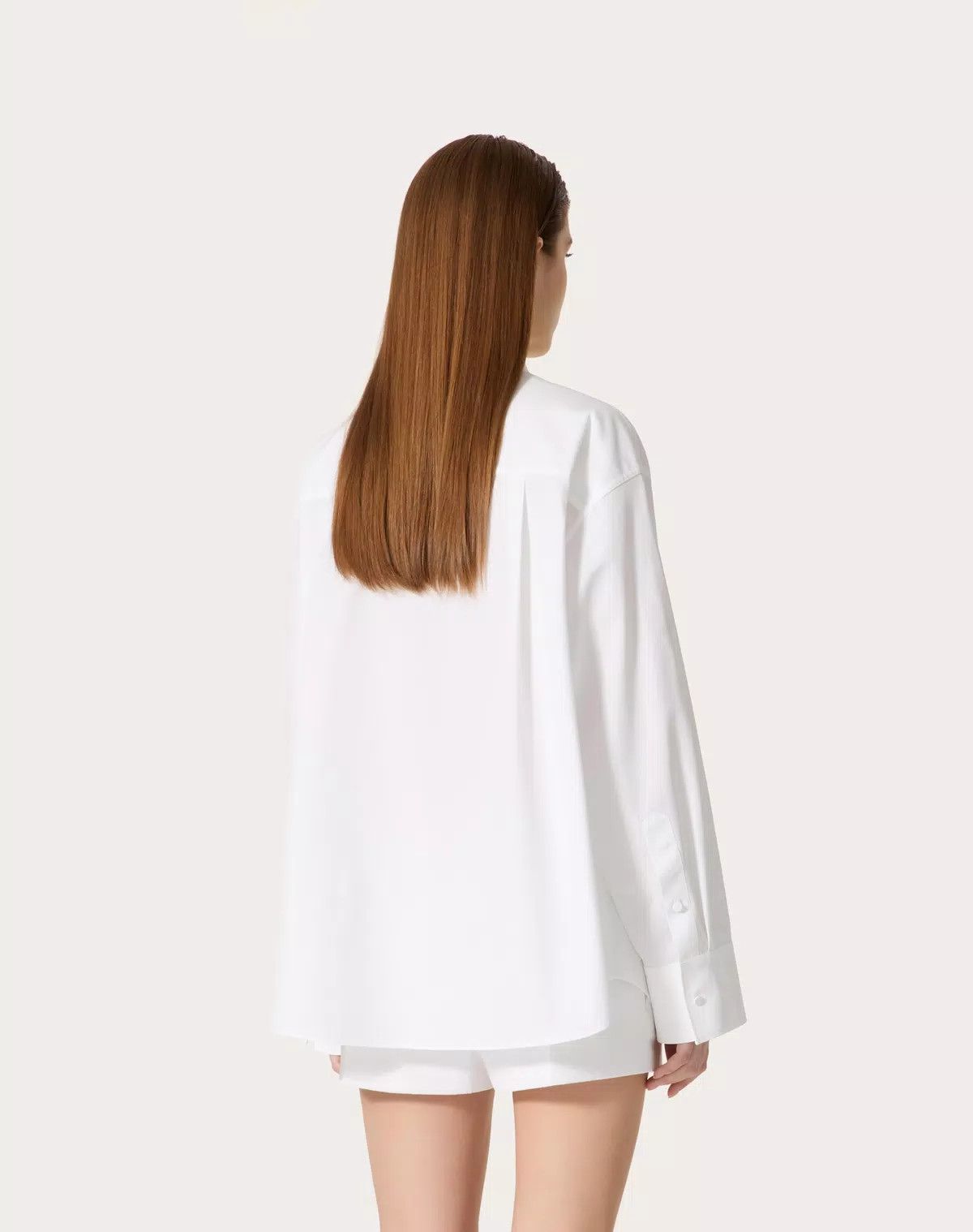 Valentino o1s1wg110625 Embroidered Shirt in White Size S / US 4 / IT 40 - 5 Thumbnail