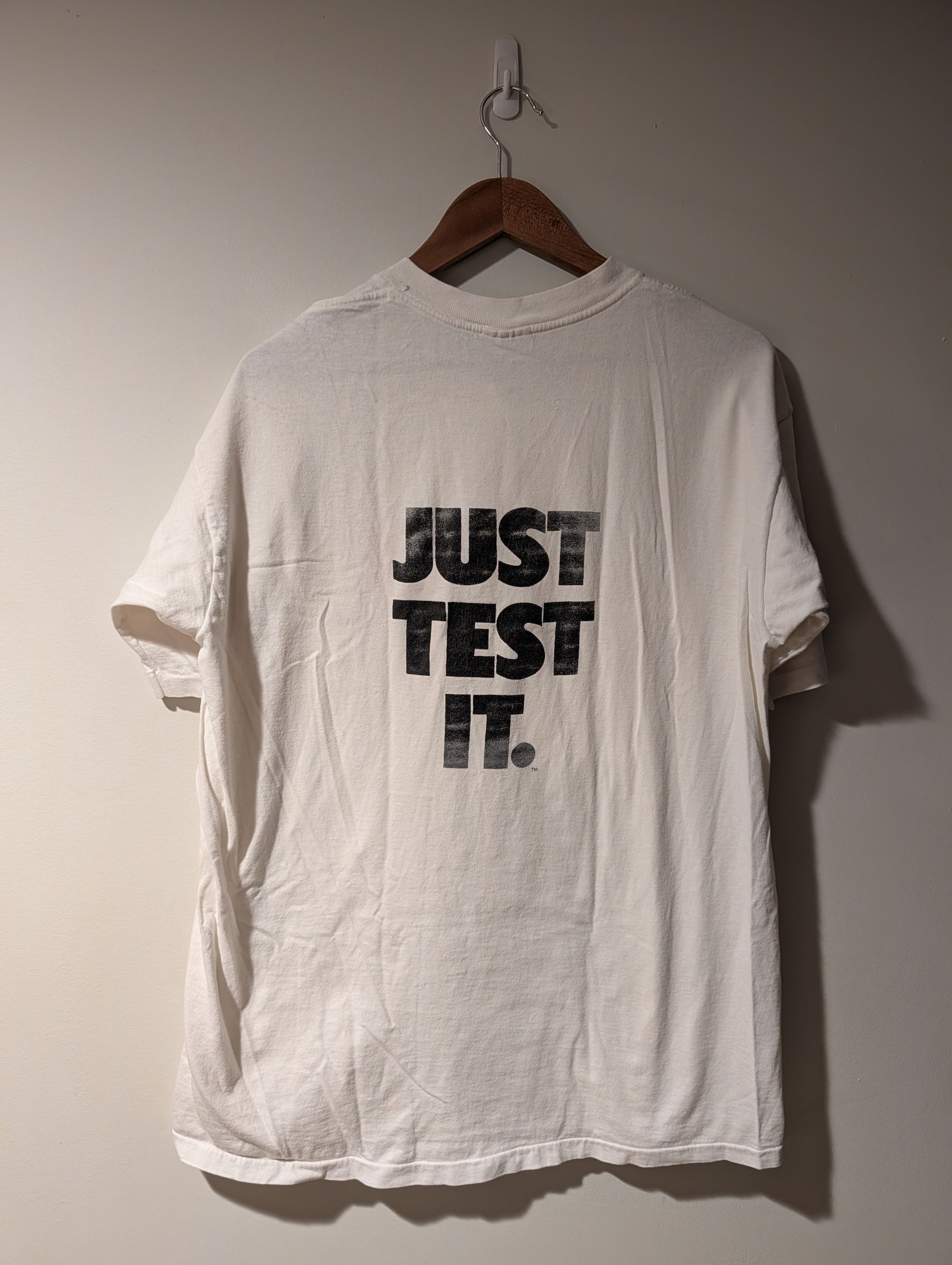 Nike Vintage 90s 1st Choice Just Test It Nike Spoof T-Shirt Size US XL / EU 56 / 4 - 1 Thumbnail