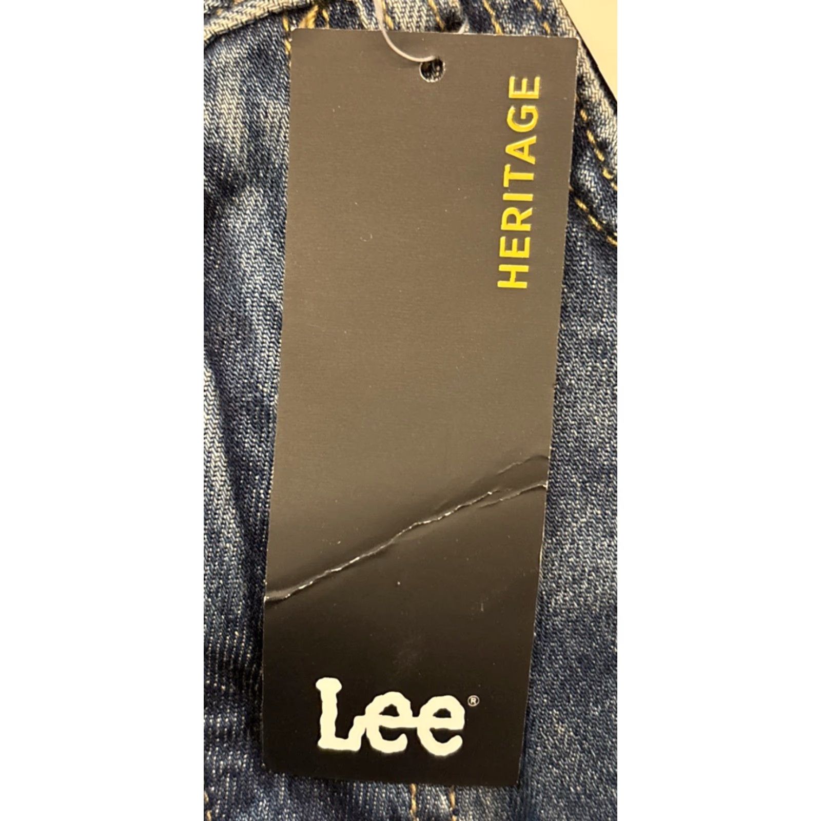 Lee Lee Heritage Straight Leg Jeans 2 Regular Small Belt Loops 28x28.5 High-Rise Blue Denim Stretch Women's Jeans Size 26" / US 2 / IT 38 - 7 Thumbnail
