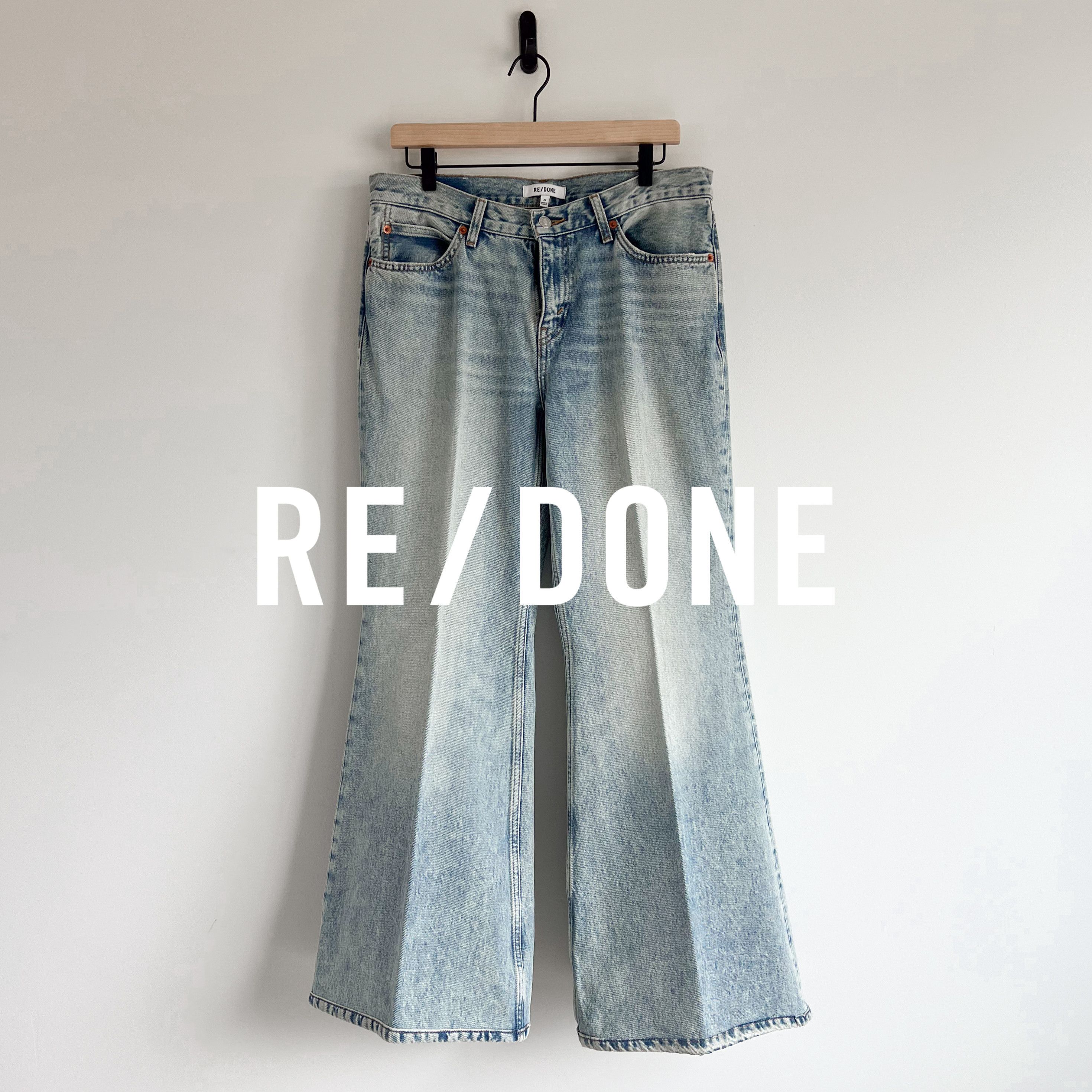 RE/DONE Awesome Re/Done Super Wide Leg Baggy Raver Denim Jeans Size US 32 / EU 48 - 1 Thumbnail