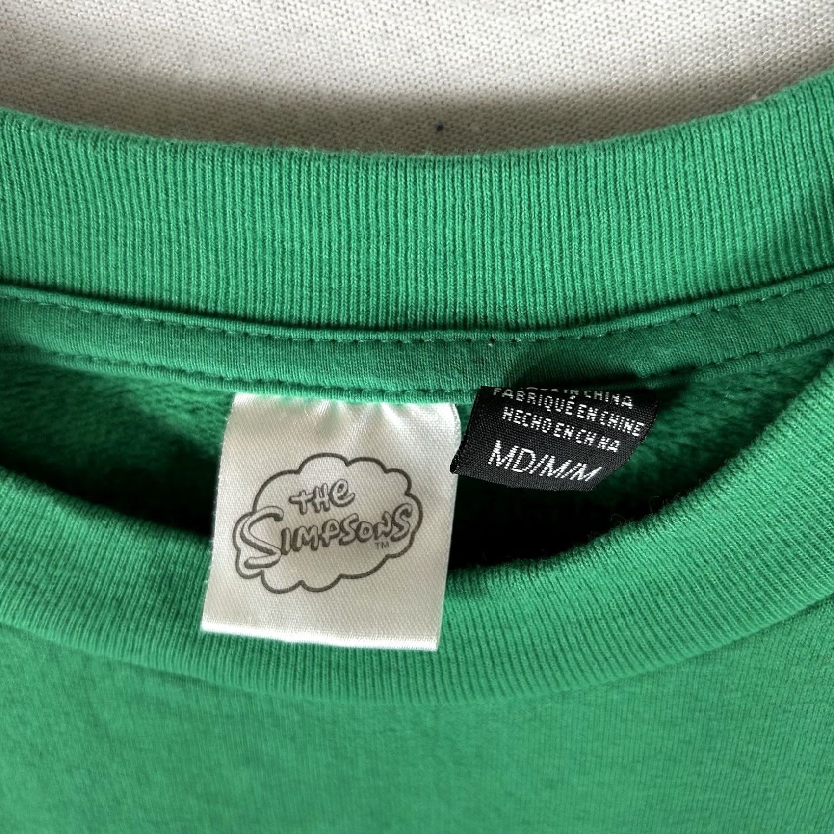 Vintage The Simpsons' Tis the Season to be Jelly Funny Sweatshirt Mens Medium Green Xmas Size US M / EU 48-50 / 2 - 3 Thumbnail