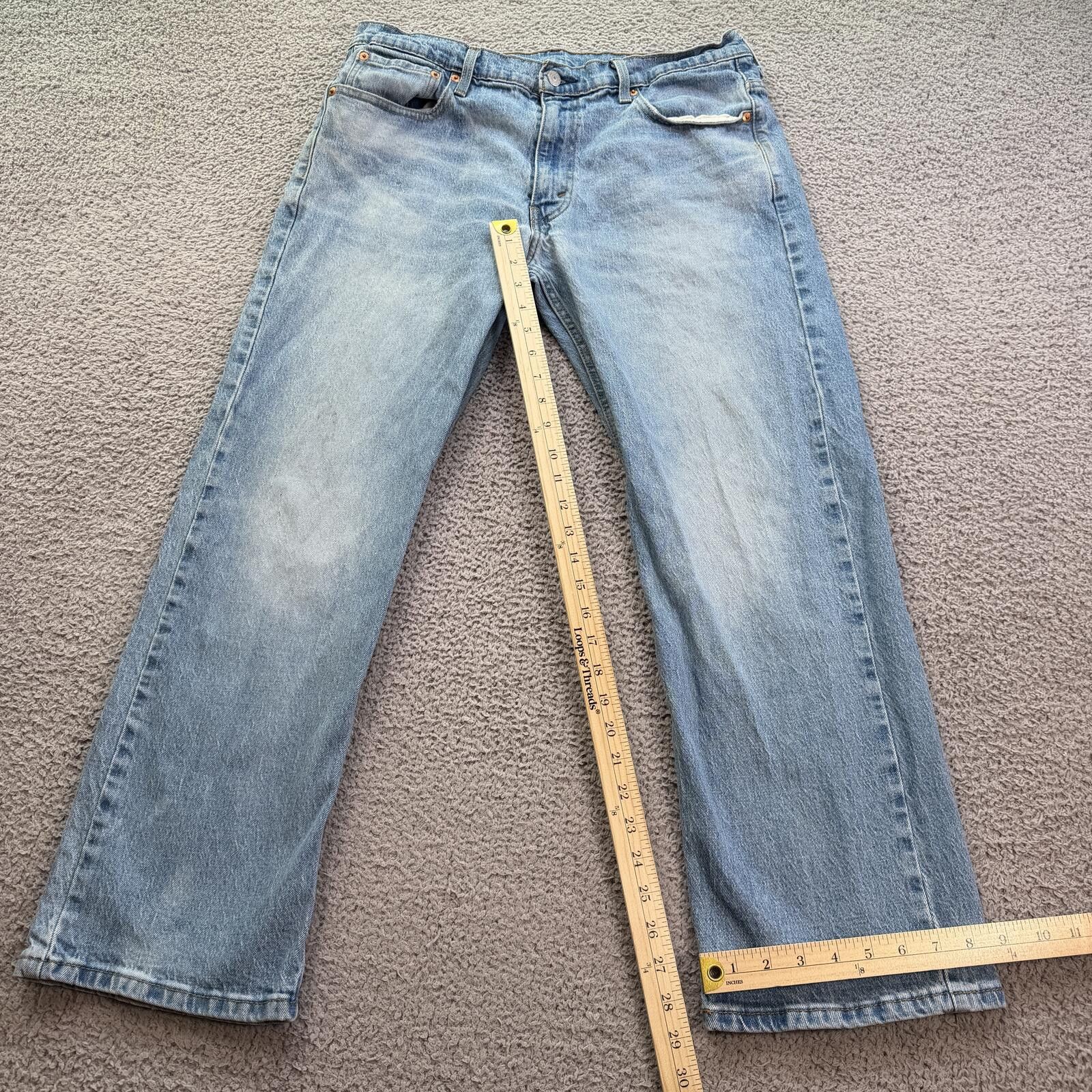 Levi's Levis 569 Loose Straight Jeans Light Wash Baggy Fit 34x30 Size US 34 / EU 50 - 4 Thumbnail
