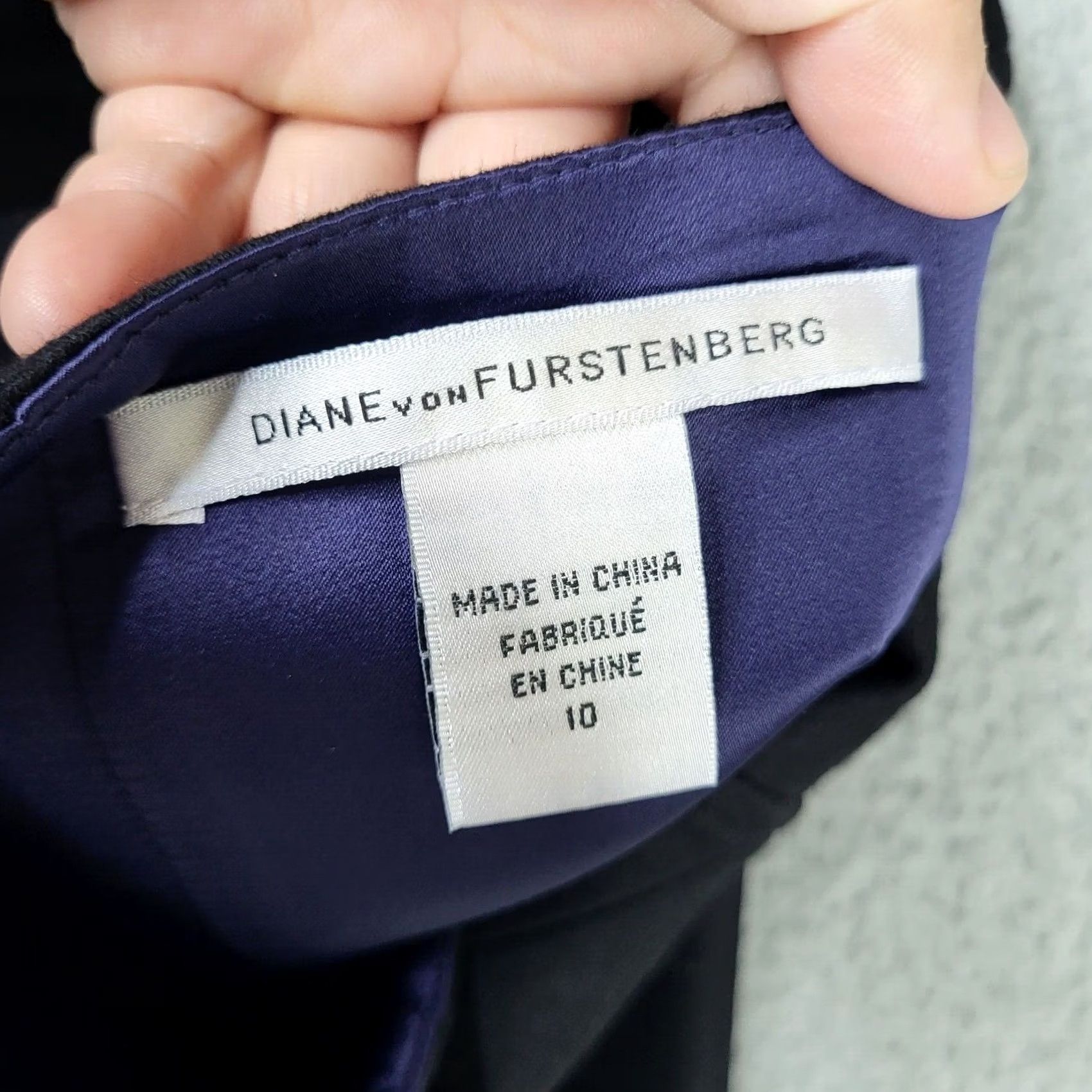Diane von Furstenberg Diane von Furstenberg Skirt Black Wool Pencil Size 10 Women's Knee Length Vintage No Size 32" / US 10 / IT 46 - 3 Thumbnail