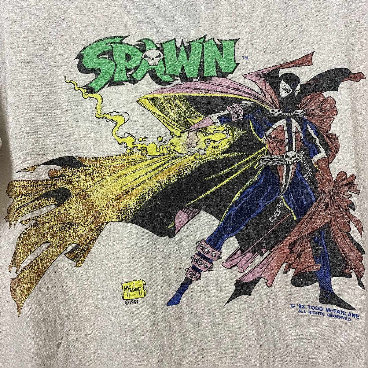 Marvel Comics × Vintage 1993 Spawn T Shirt Size US L / EU 52-54 / 3 - 3 Thumbnail