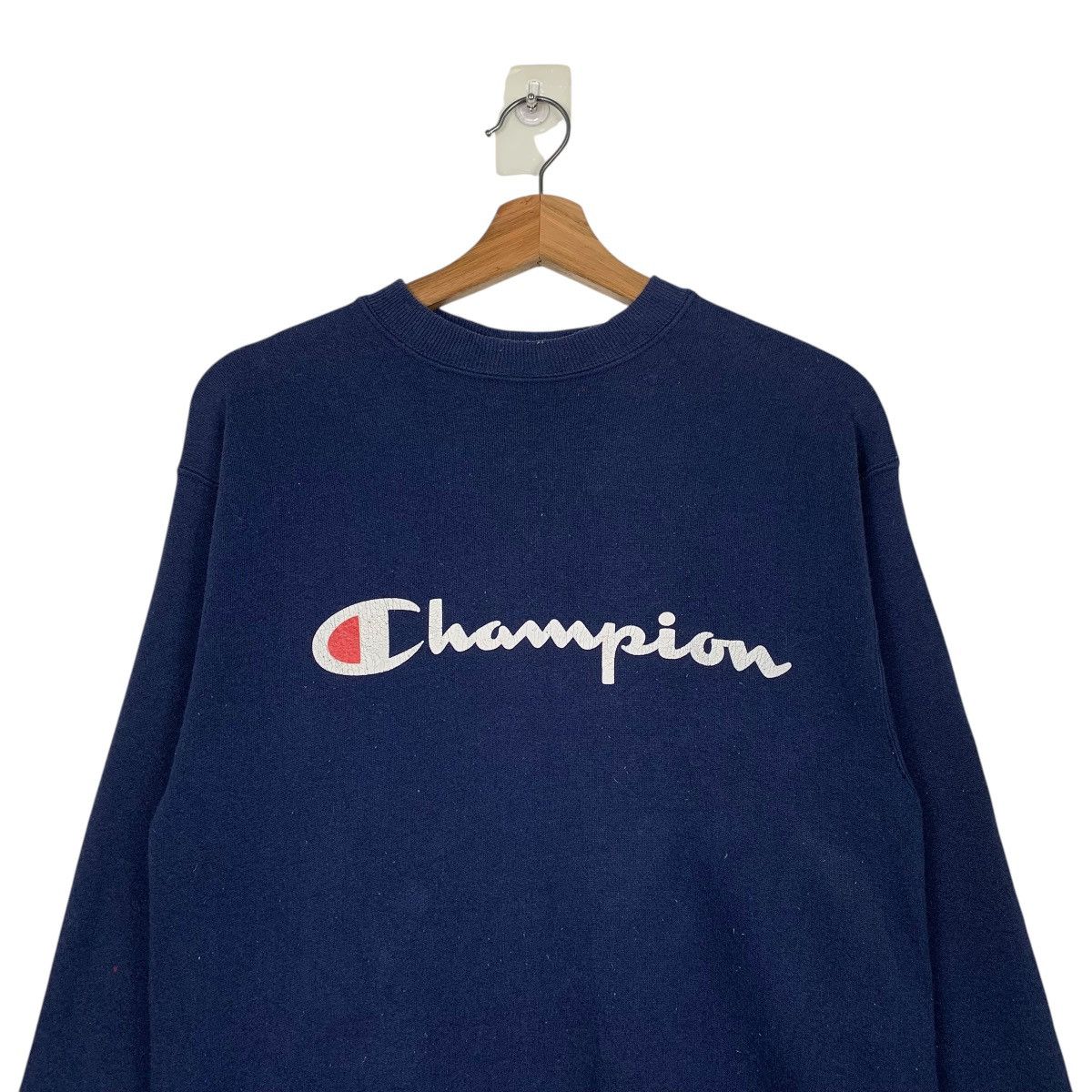 Champion Vintage Made In USA Champion Big Logo Sweatshirt Size US S / EU 44-46 / 1 - 2 Thumbnail