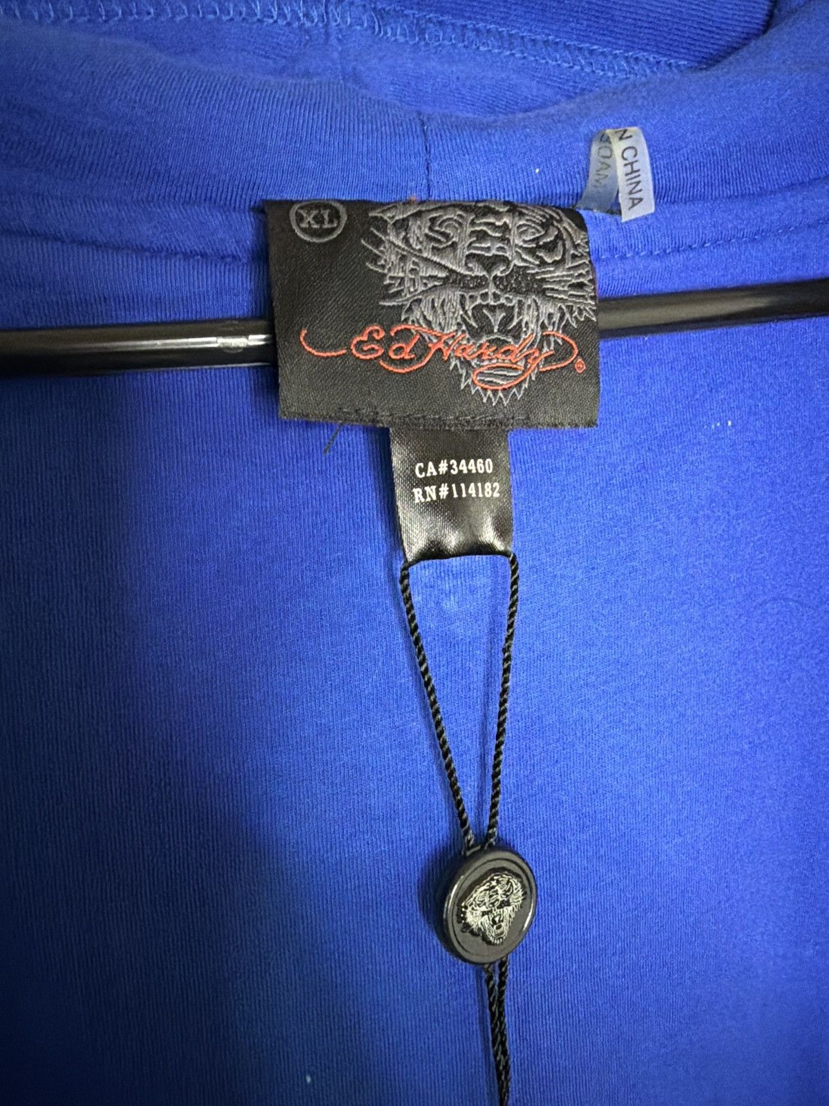 Ed Hardy Ed Hardy 10 Platinum Snake & Shoots Rhinestone Zip Hoodie XL Size US XL / EU 56 / 4 - 8 Thumbnail
