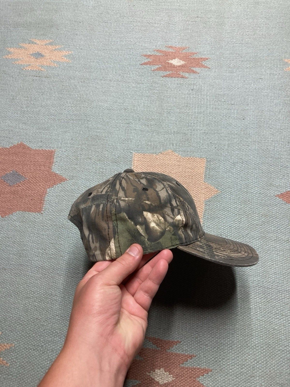 Vintage vtg SnapBack hat camo realtree blank hunting tree camouflage Size ONE SIZE - 10 Thumbnail