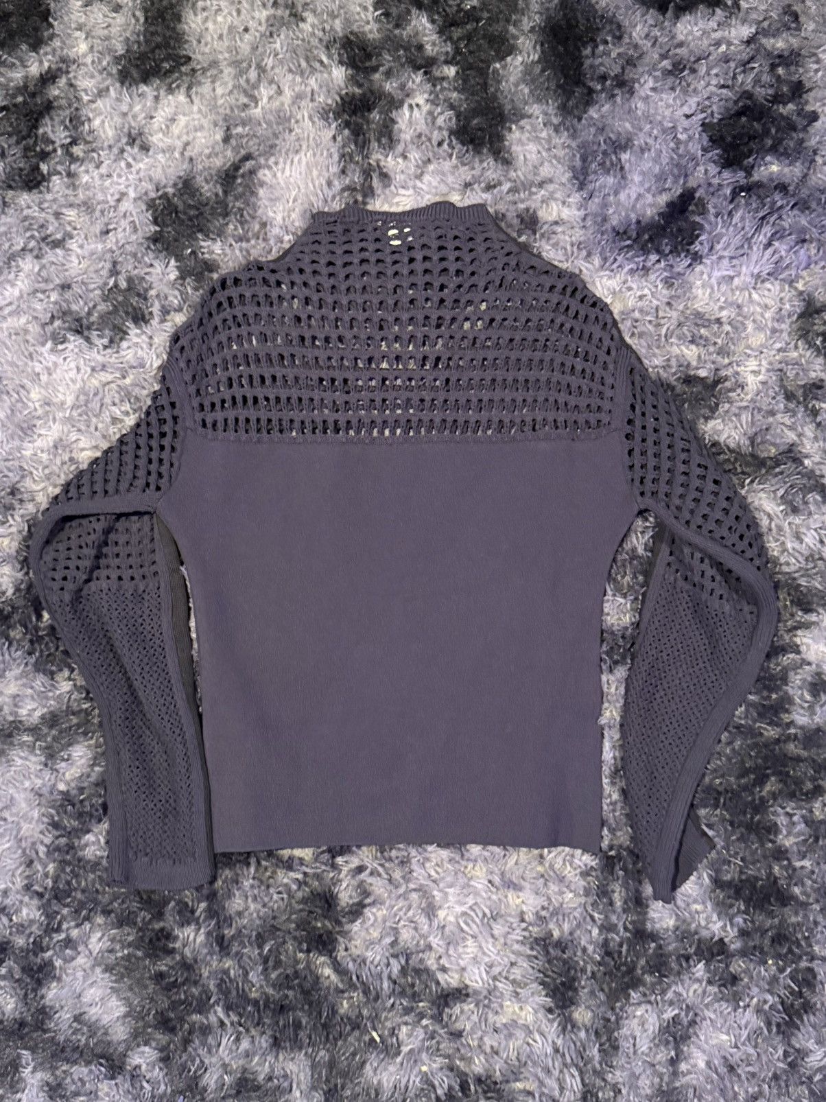 Helmut Lang Helmut Lang Half Knit Sweater Size S / US 4 / IT 40 - 4 Thumbnail