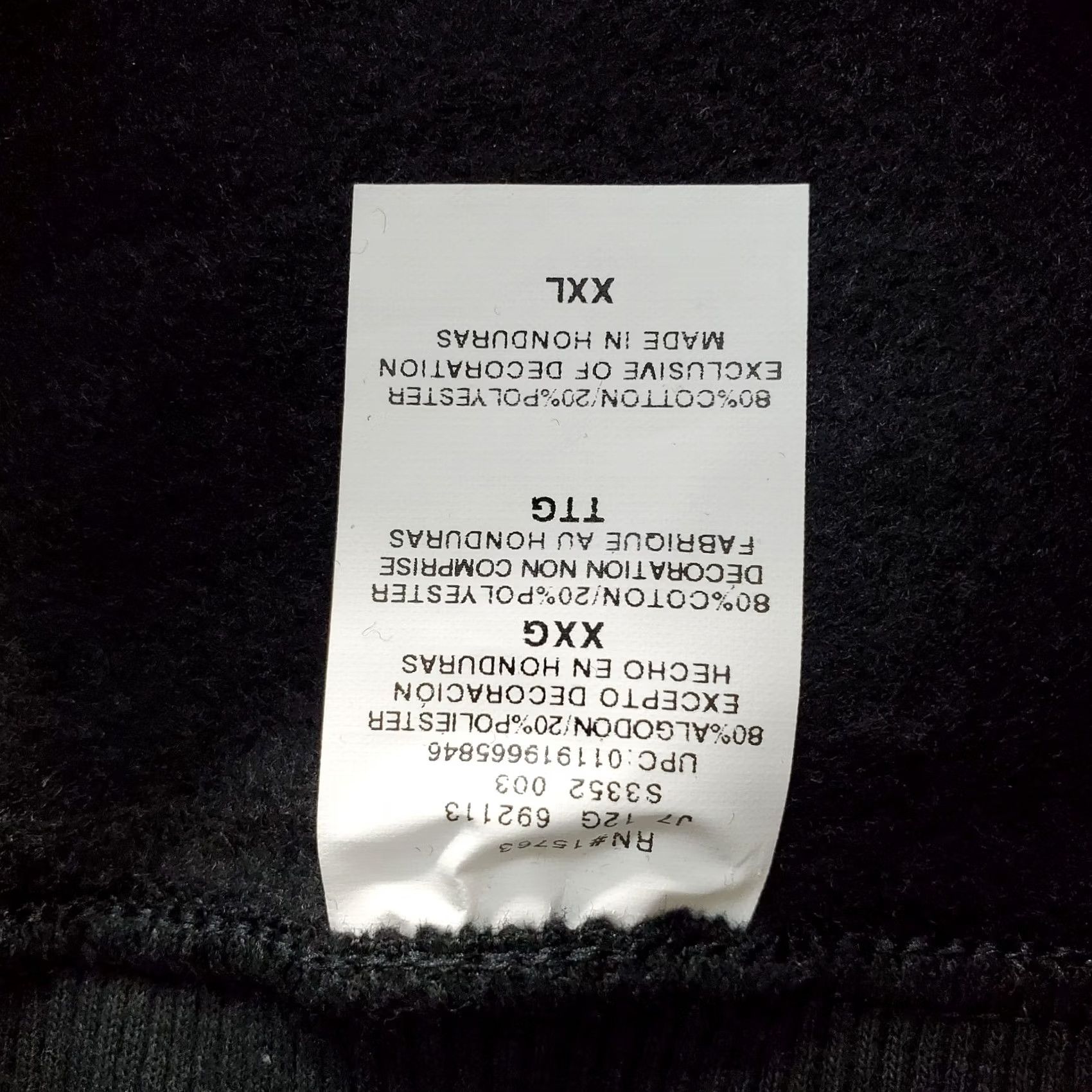 Champion Champion Sweatshirt Mens 2XL Black Raglan Pullover Shirt Casual Outdoor Game Size US XXL / EU 58 / 5 - 7 Thumbnail