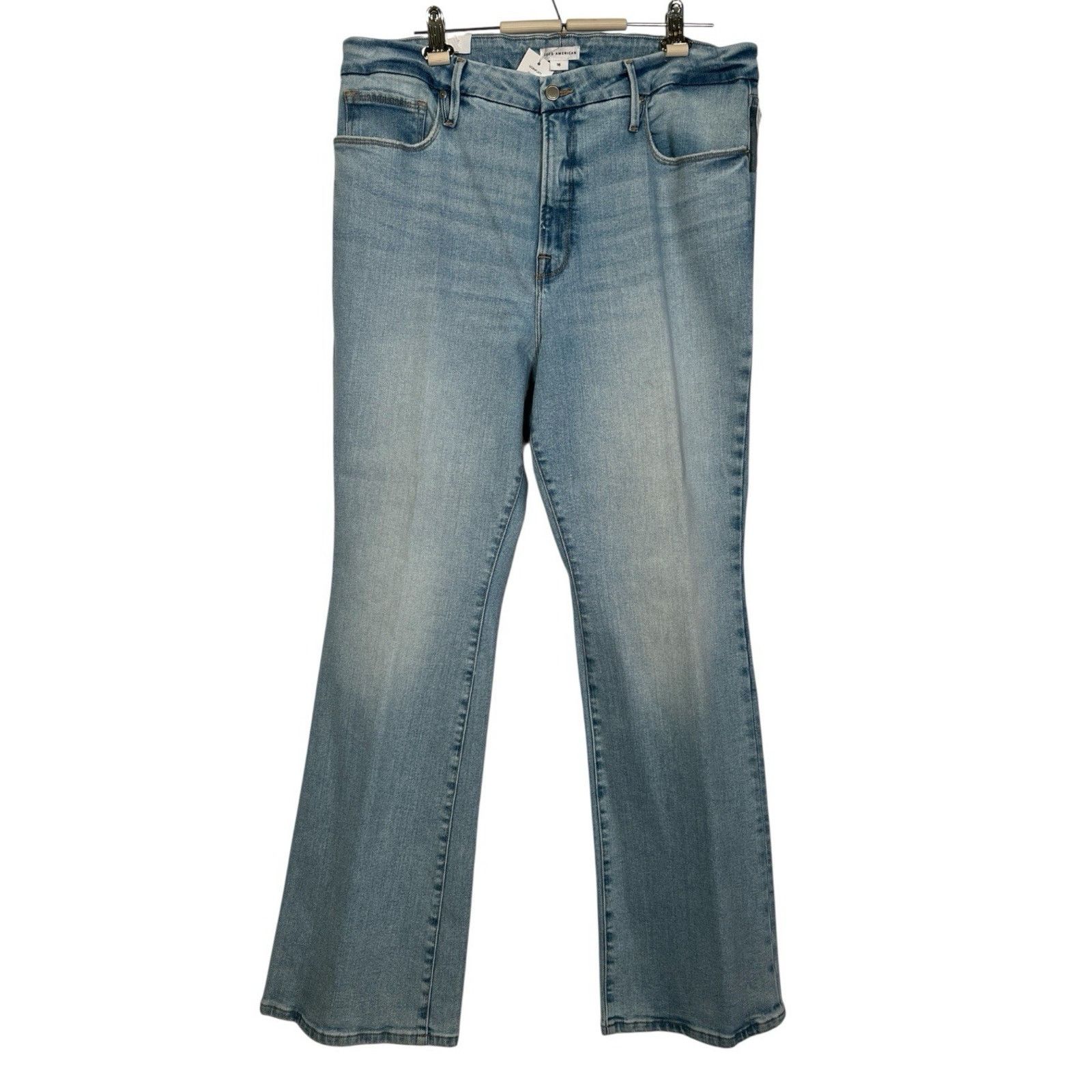 Good American NWT Good American Good Classic High Rise Crossover Size 38" / US 16 / IT 52 - 1 Thumbnail