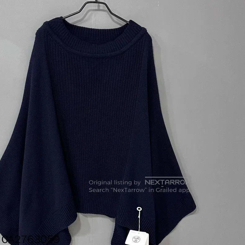 Hermes Hermes size TU Knitted cashmere cape Size L / US 10 / IT 46 - 3 Thumbnail