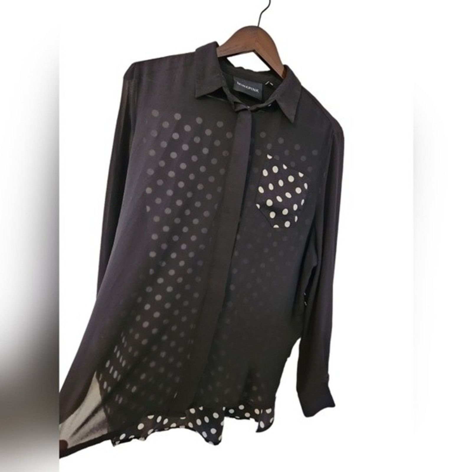 MINKPINK MINKPINK Hi low sheer button down top medium Size M / US 6-8 / IT 42-44 - 2 Thumbnail