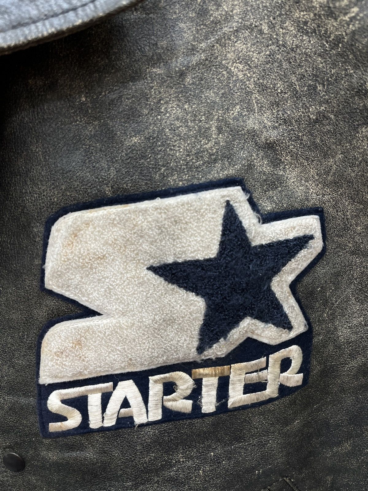 Starter 🔥🔥🔥STEALS VINTAGE STARTER VARSITY LEATHER JACKET Size US L / EU 52-54 / 3 - 9 Thumbnail