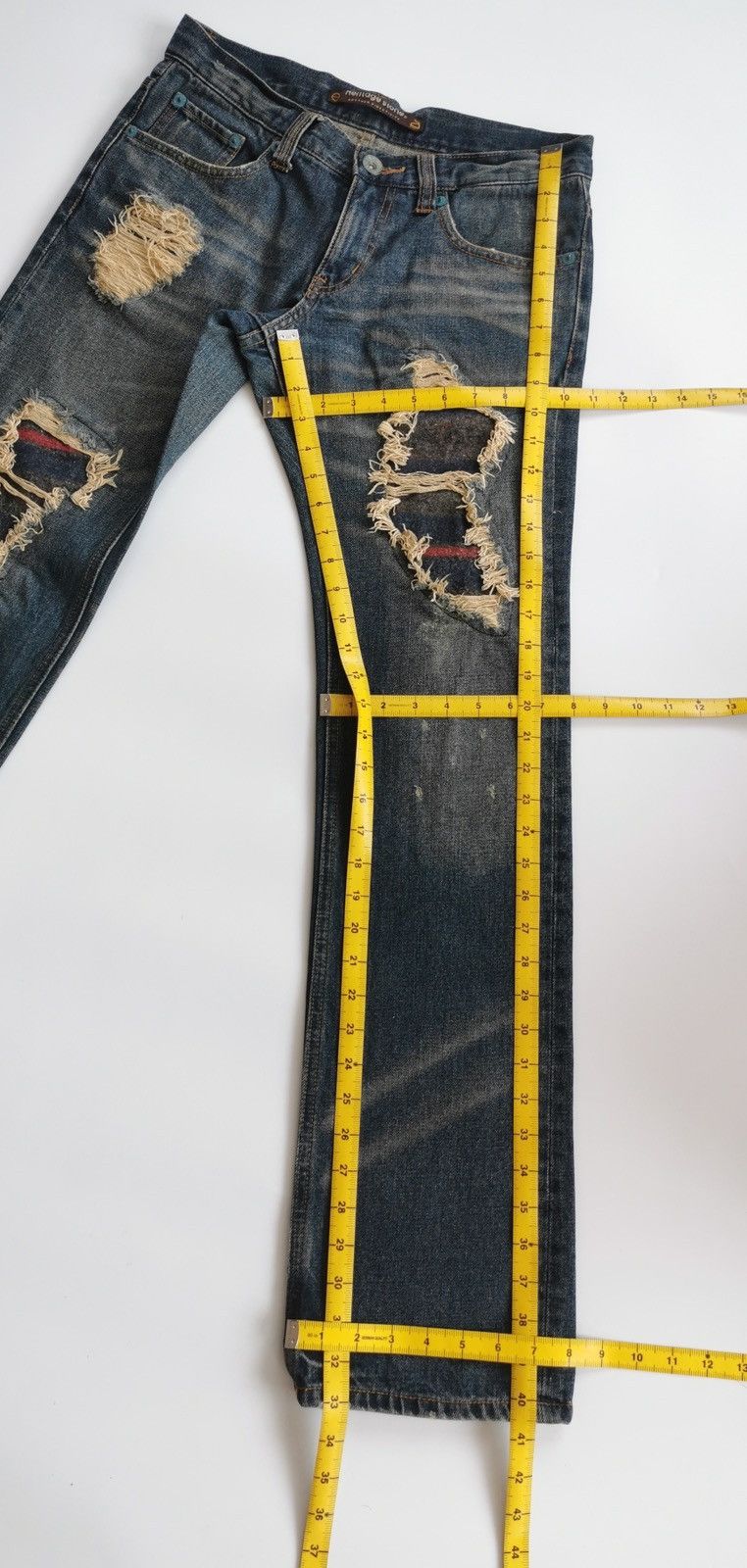 Kapital Heritage Stone Japan Patchwork Remake Denim Jeans Size US 30 / EU 46 - 9 Thumbnail