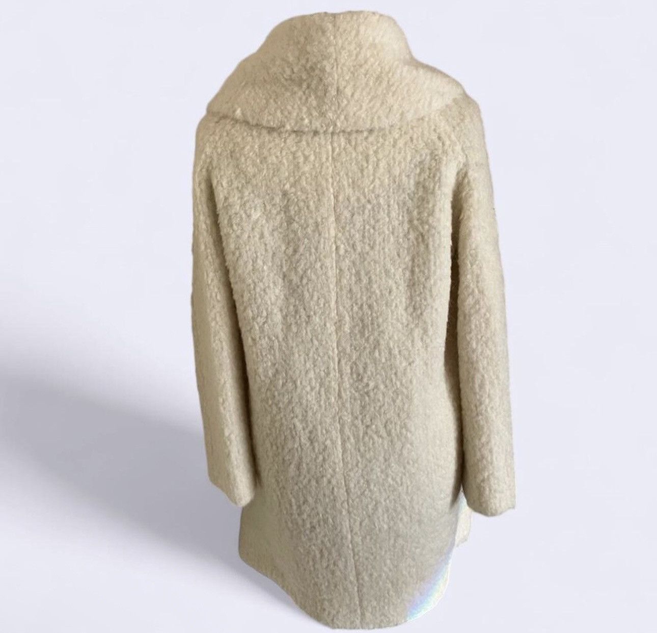 Vince Vince $825 Fuzzy Knit Boucle Car Coat in Winter White Sz M Size M / US 6-8 / IT 42-44 - 6 Thumbnail
