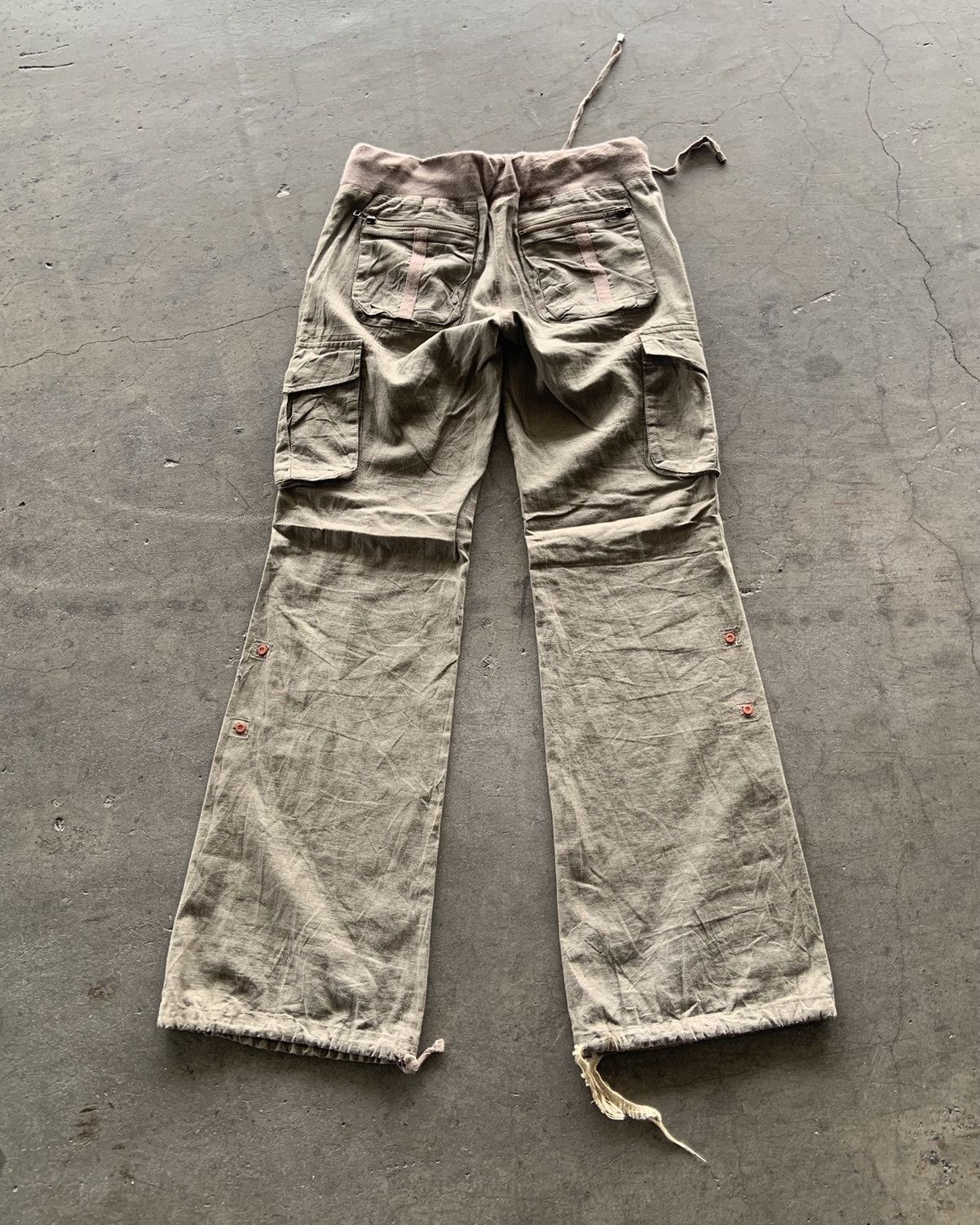 If Six Was Nine Rare G.O.A Cargo 3D Pocket Flared Pants Size Free Size US 33 - 10 Thumbnail