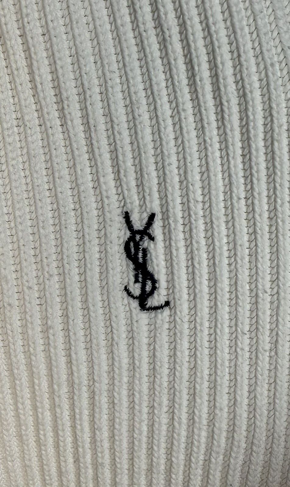Yves Saint Laurent 90s YSL Sweater Knit White Yves Saint Laurent Vintage Size US S / EU 44-46 / 1 - 3 Thumbnail