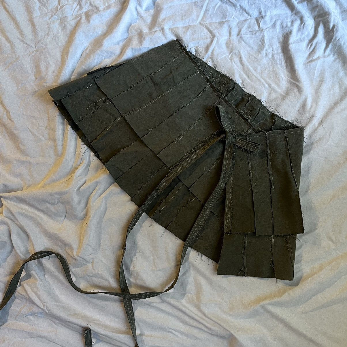 Other Green khaki pleated mini skirt Size 32" / US 10 / IT 46 - 2 Thumbnail