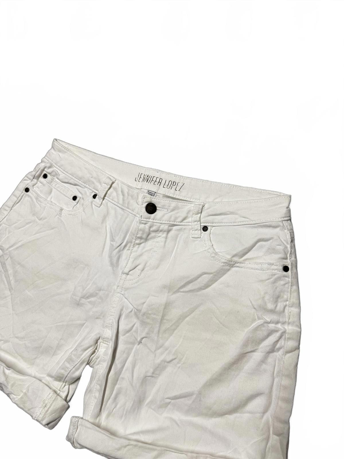 Jennifer Lopez Stylish Jennifer Lopez White Denim Shorts Size 25" / US 0 / IT 36 - 2 Thumbnail