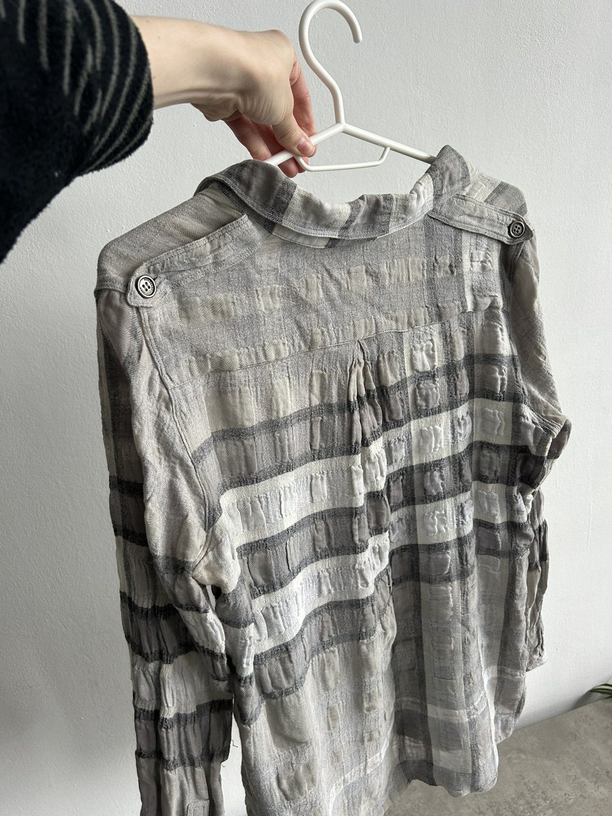 Burberry Burberry Brit nova check gray wool shirt women’s Size S / US 4 / IT 40 - 12 Thumbnail