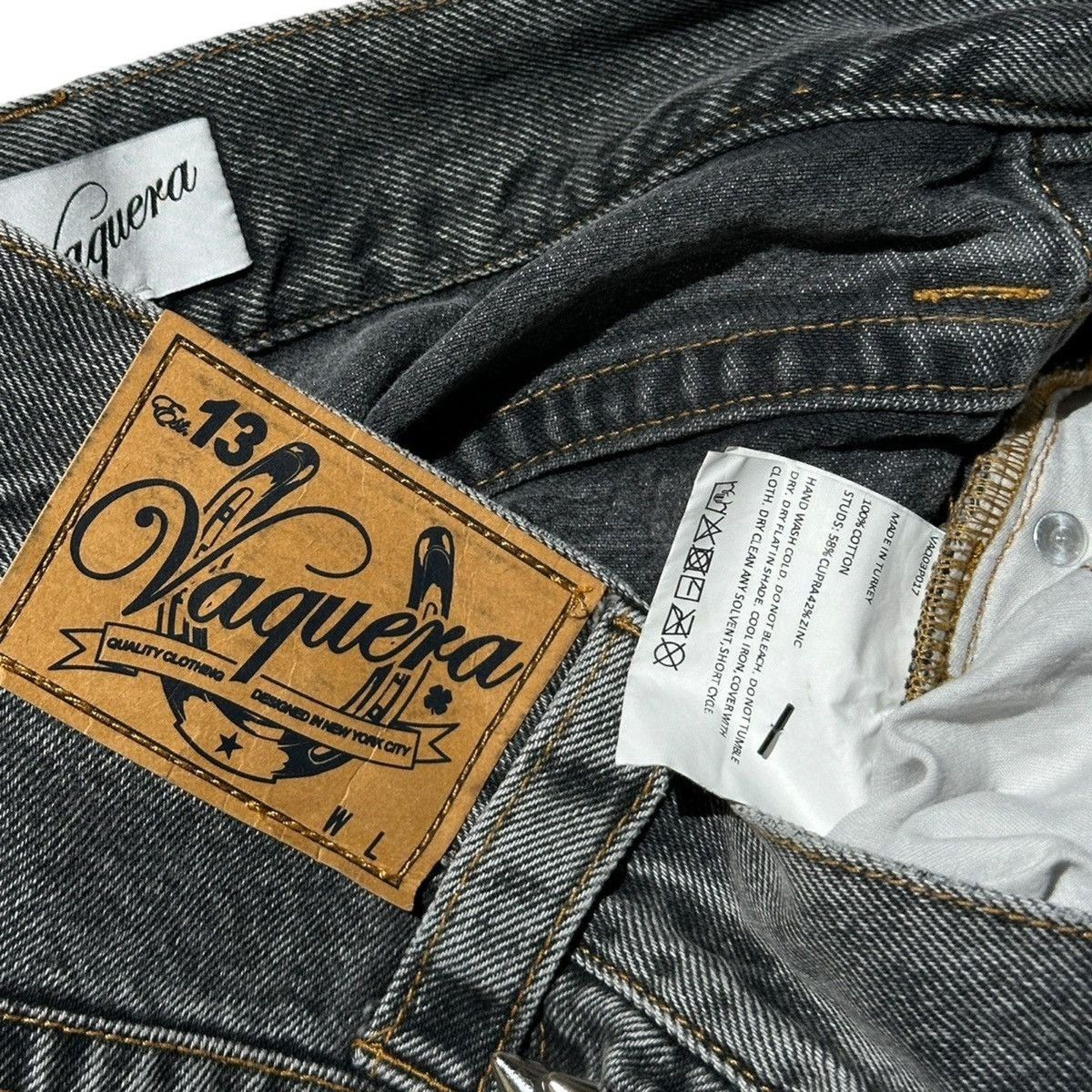 Vaquera Studded spike denim Size 25" / US 0 / IT 36 - 3 Thumbnail