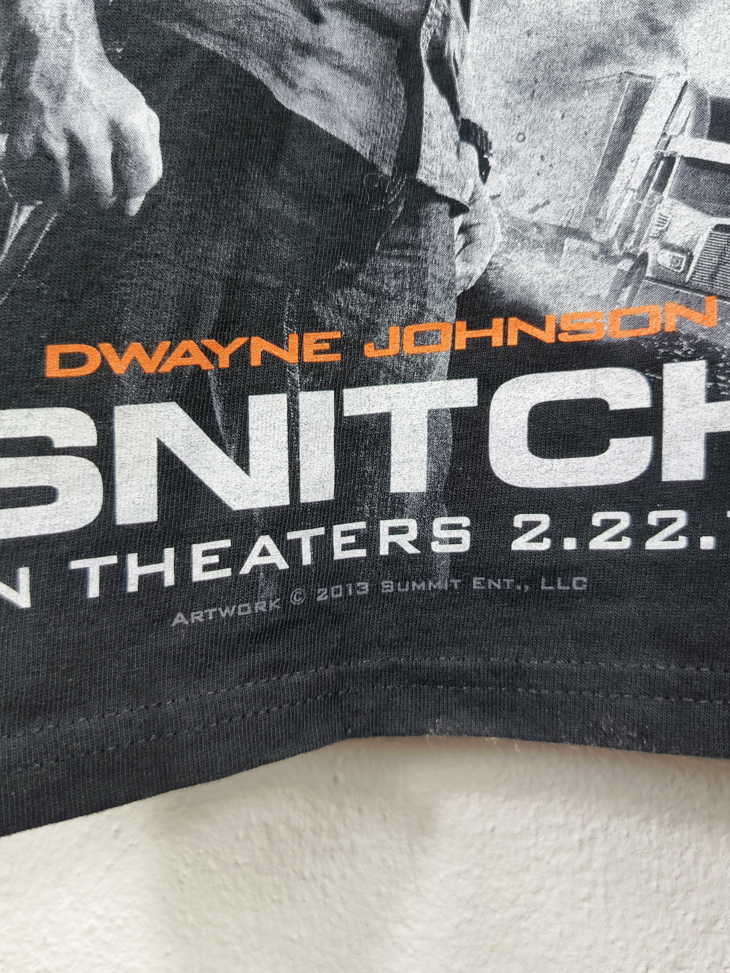 Vintage 2013 Snitch Dwayne Johnson Movie promo Size US XL / EU 56 / 4 - 3 Thumbnail