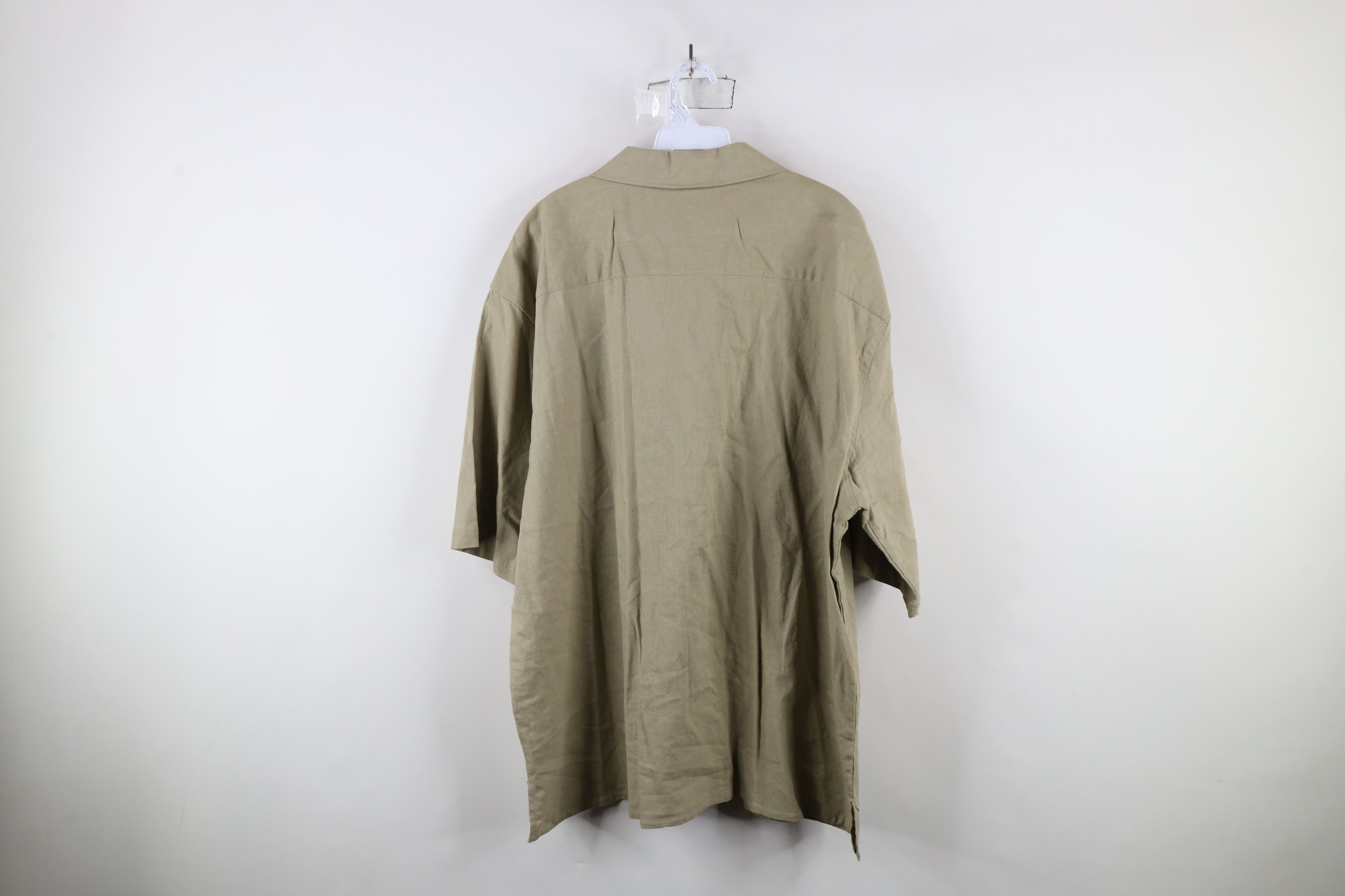 Vintage Deadstock Vintage 90s Streetwear Looped Collar Button Shirt Size US XXL / EU 58 / 5 - 8 Thumbnail