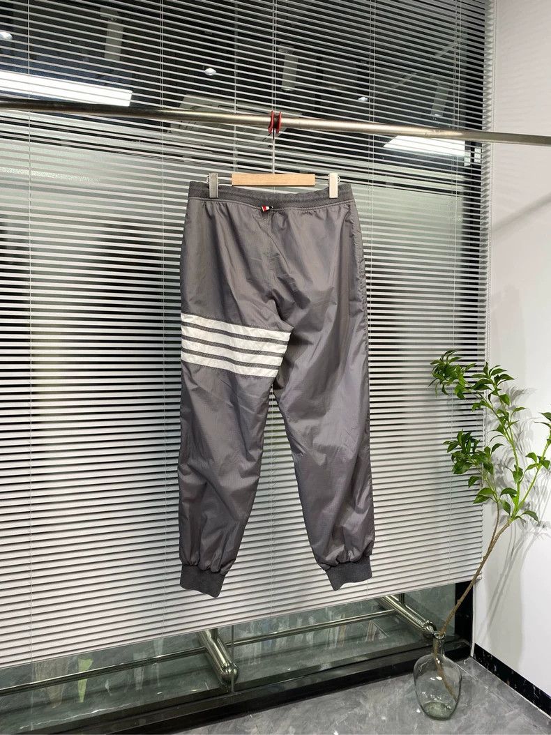Thom Browne Thom Browne Size 2 Nylon trousers, classic four-striped cas Size US 30 / EU 46 - 2 Thumbnail