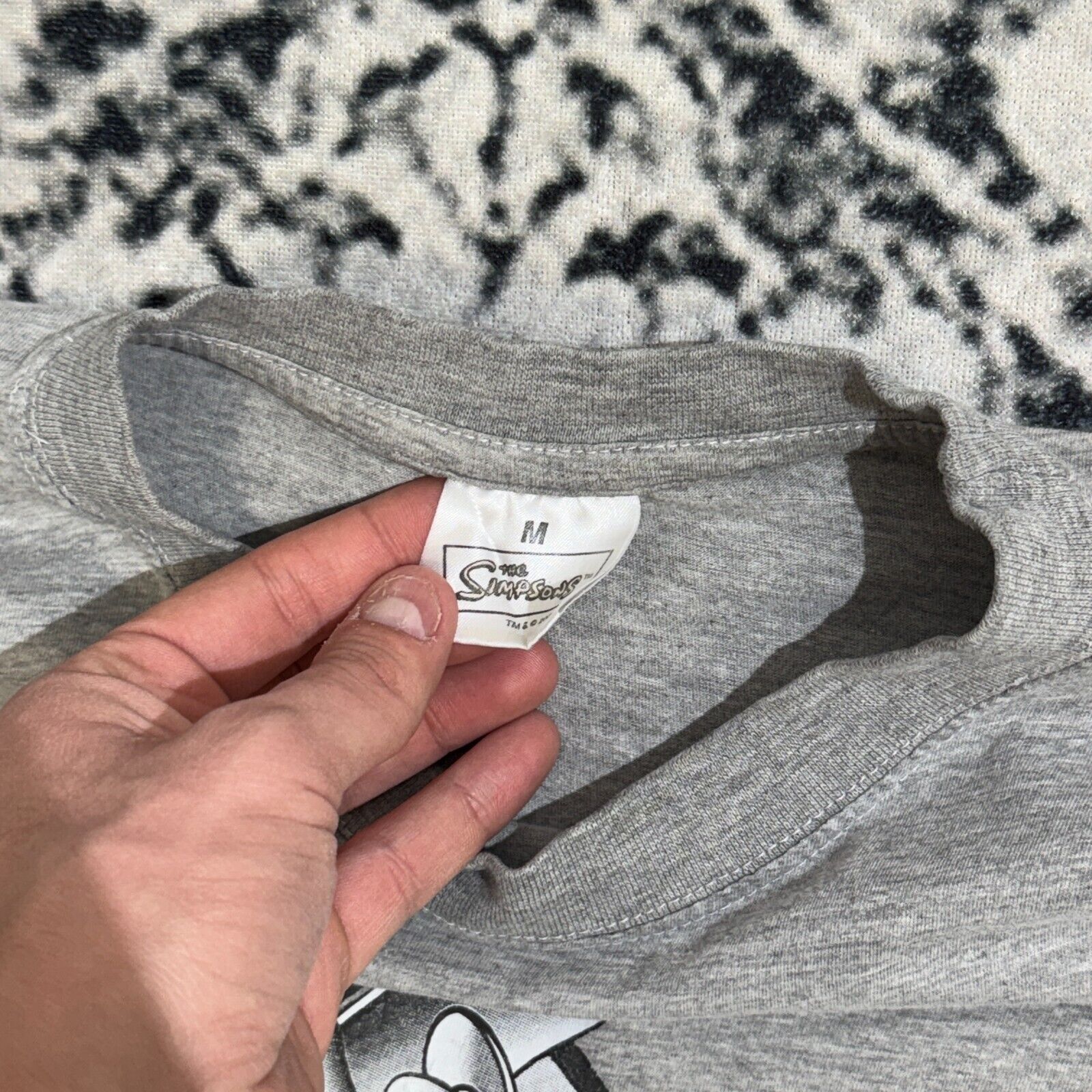 Vintage Vintage Gray Cotton T-Shirt Size M Bart Gravity Skate Y2K Size US M / EU 48-50 / 2 - 6 Thumbnail