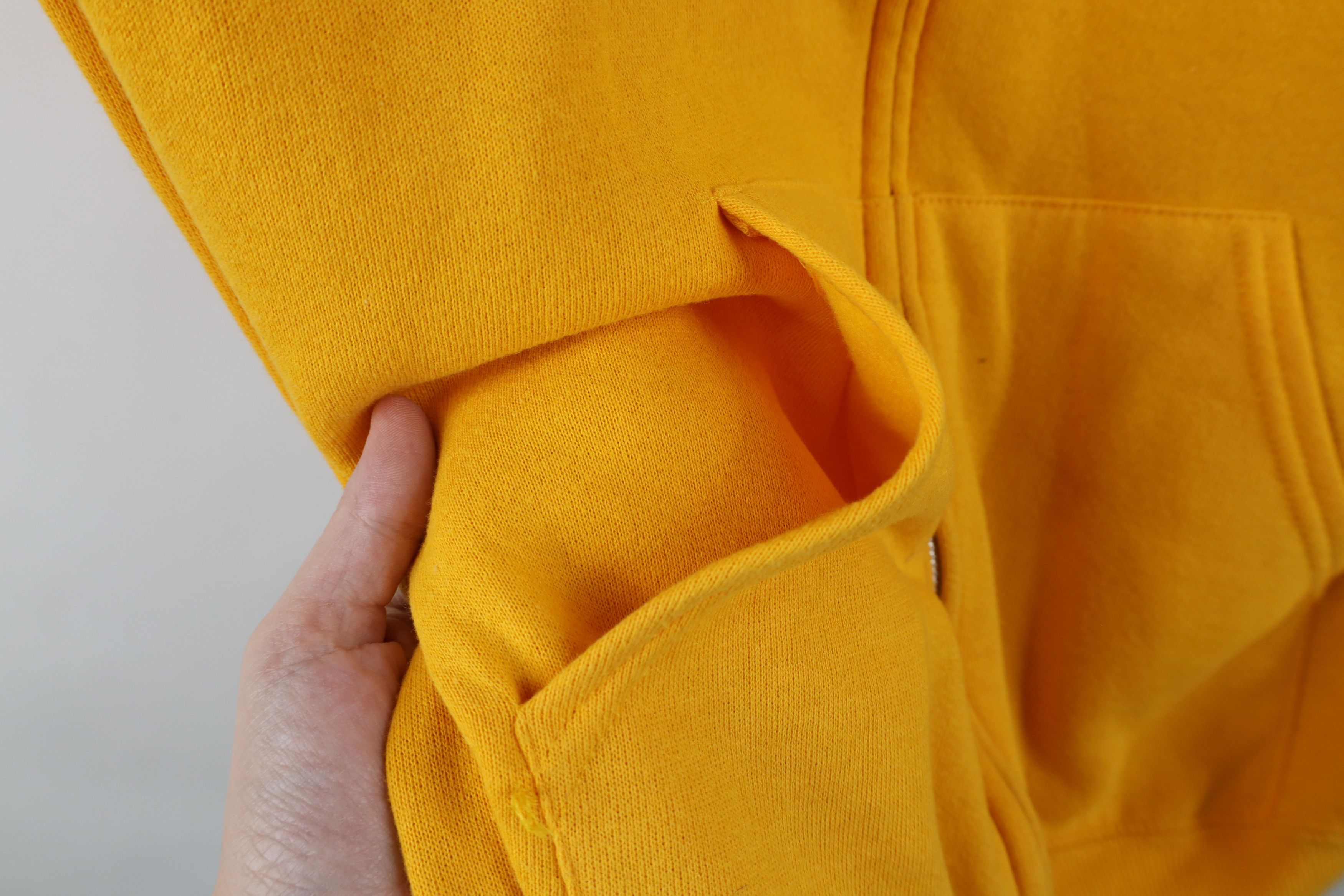 Vintage Vintage 90s Streetwear Full Zip Hoodie Sweatshirt Yellow USA Size US M / EU 48-50 / 2 - 6 Thumbnail