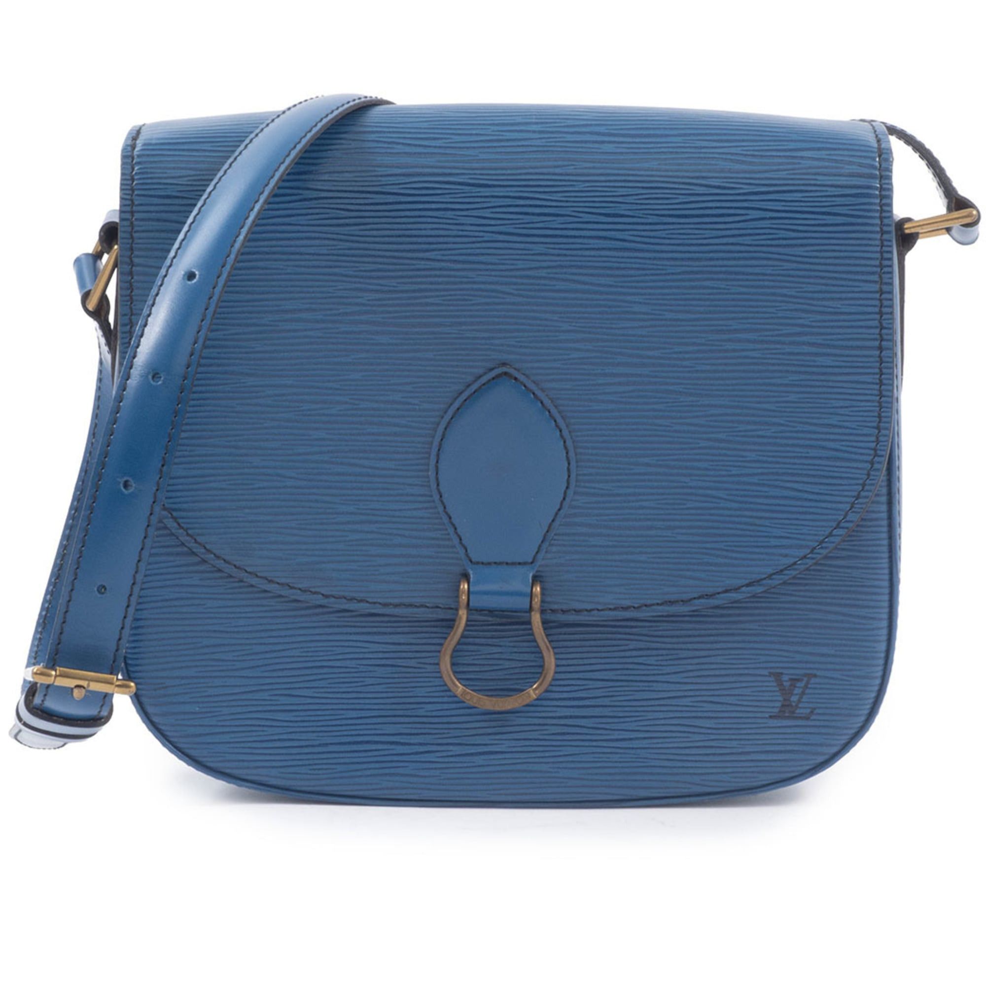 Louis Vuitton Louis Vuitton Saint-Cloud Epi Leather Shoulder Bag, Blue, M52195 Size ONE SIZE - 1 Thumbnail
