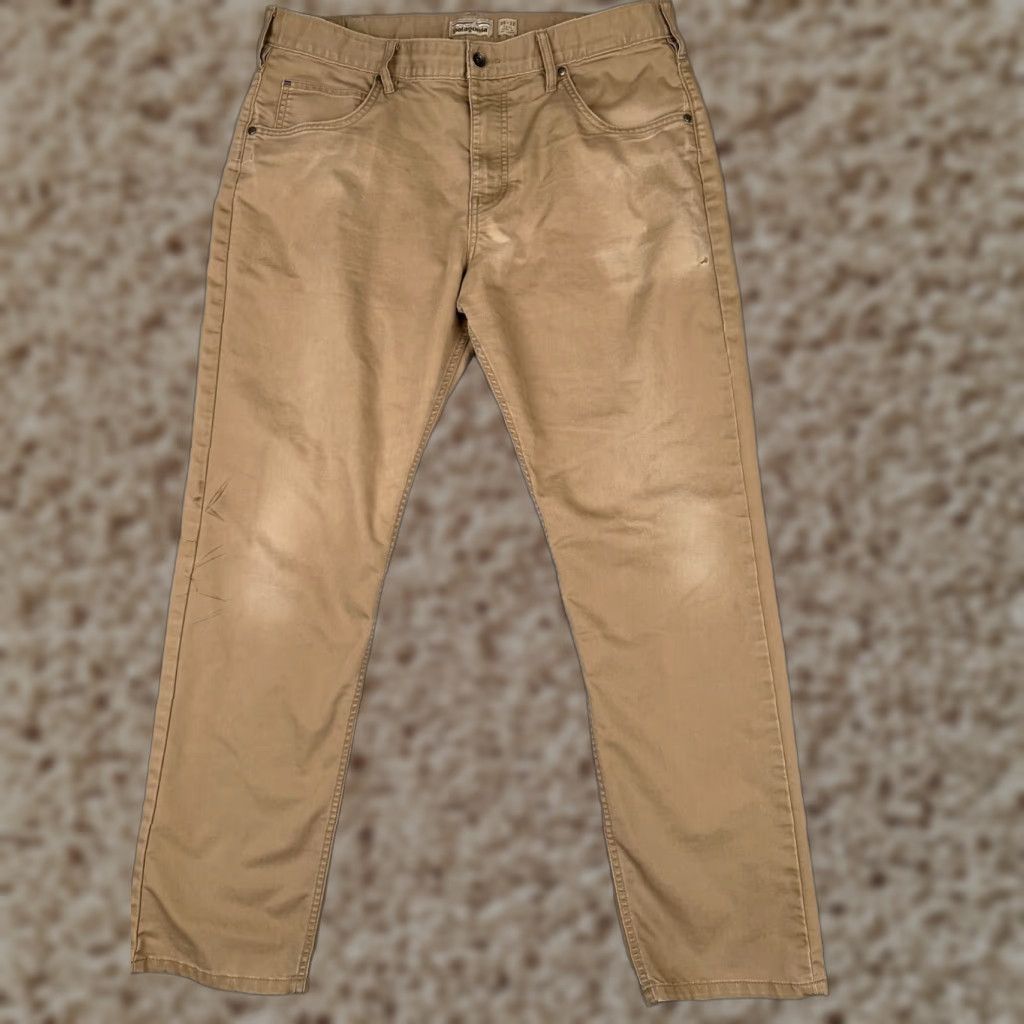 Patagonia Patagonia Jeans Mens 38 Beige Denim Performance Twill Jeans Regular Cotton Blend Size US 38 / EU 54 - 1 Thumbnail