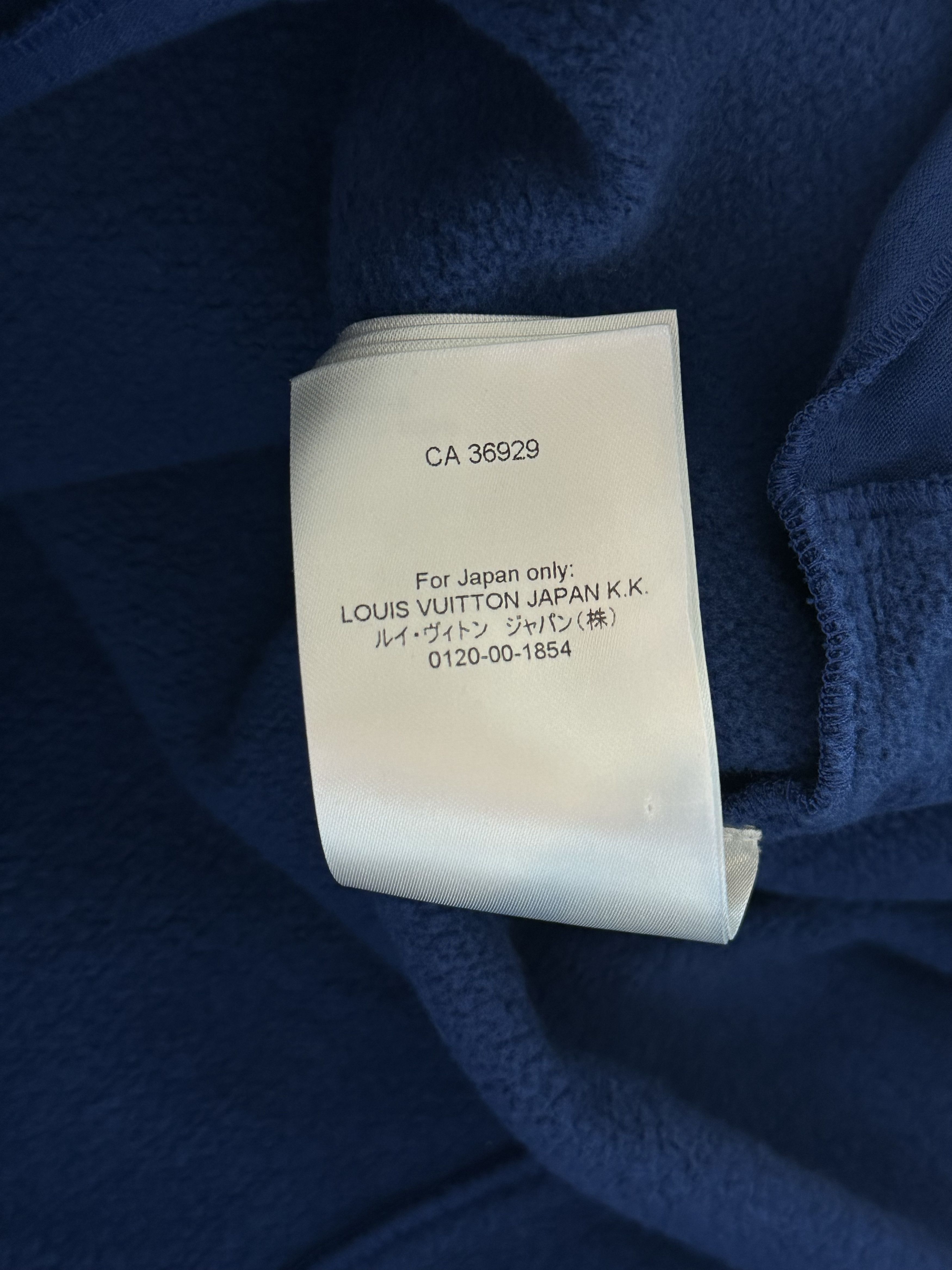 Louis Vuitton Louis Vuitton Blue Circle Cut Monogram Hoodie Size US L / EU 52-54 / 3 - 8 Thumbnail