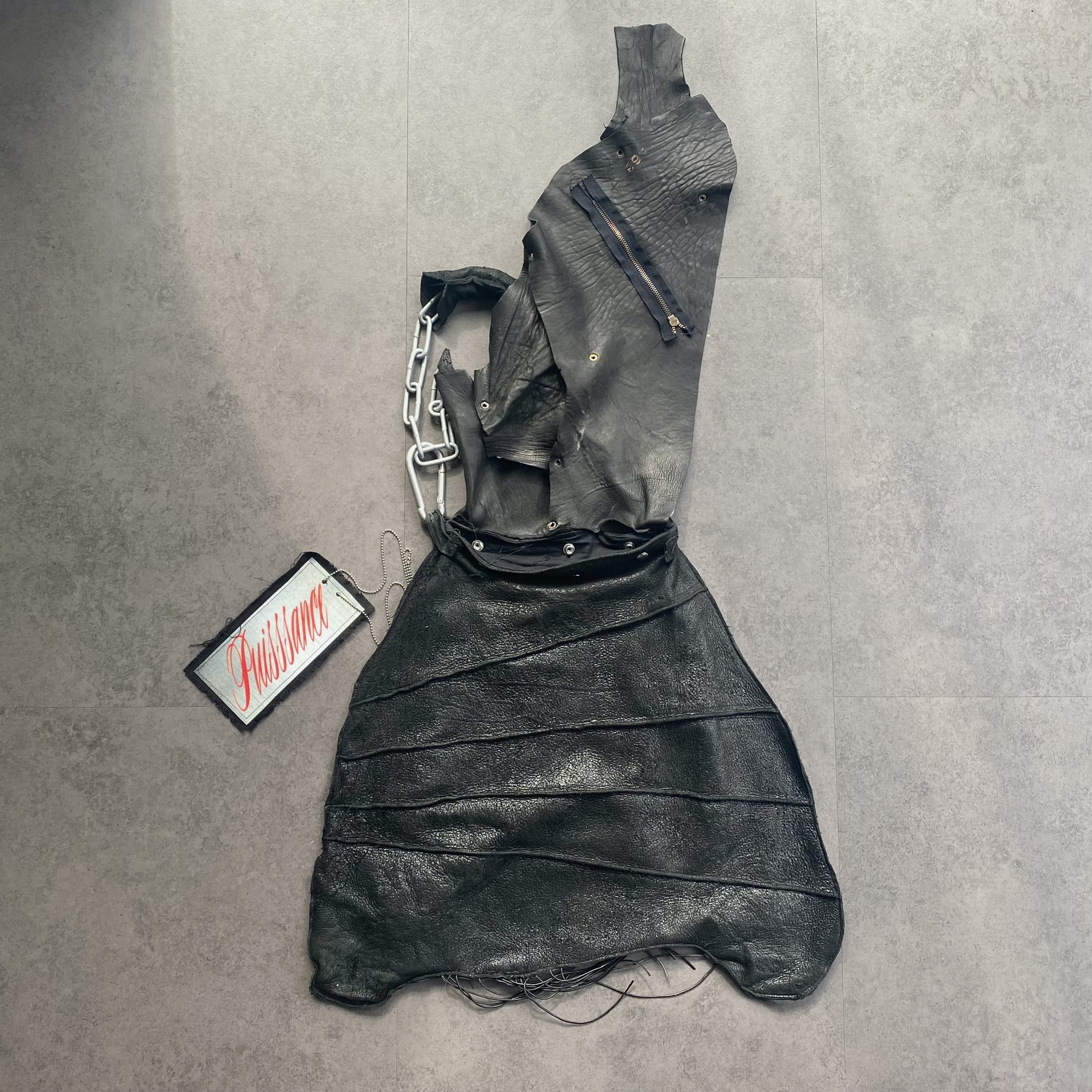 Japanese Brand Organic Real Leather Bag RickOwens JapaneseDesigner Margiela Size ONE SIZE - 3 Thumbnail