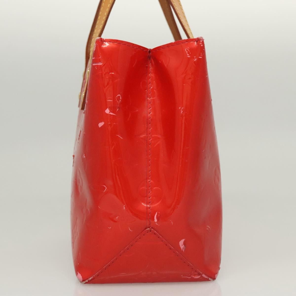 Louis Vuitton LOUIS VUITTON Monogram Vernis Reade PM Hand Bag Red Rouge Size ONE SIZE - 4 Thumbnail