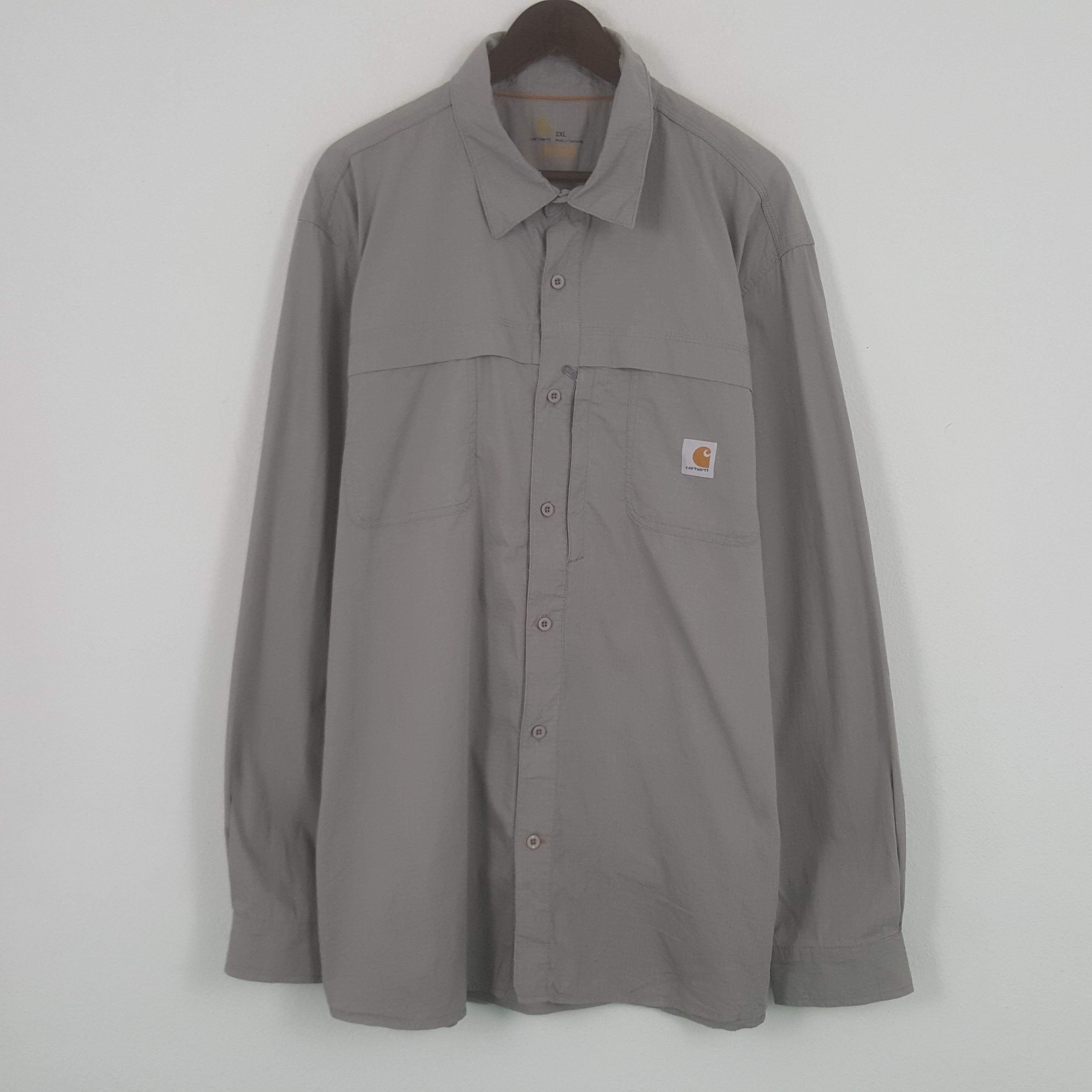 Carhartt × Vintage Vintage Carhartt Worker Oversized Button Up Shirt Size US XXL / EU 58 / 5 - 1 Thumbnail