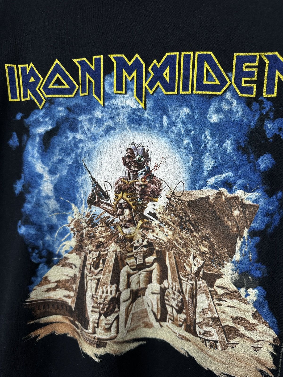 Band Tees Y2K Iron Maiden Back In Time Metal Rock Band Graphic T Shirt Size US M / EU 48-50 / 2 - 5 Thumbnail