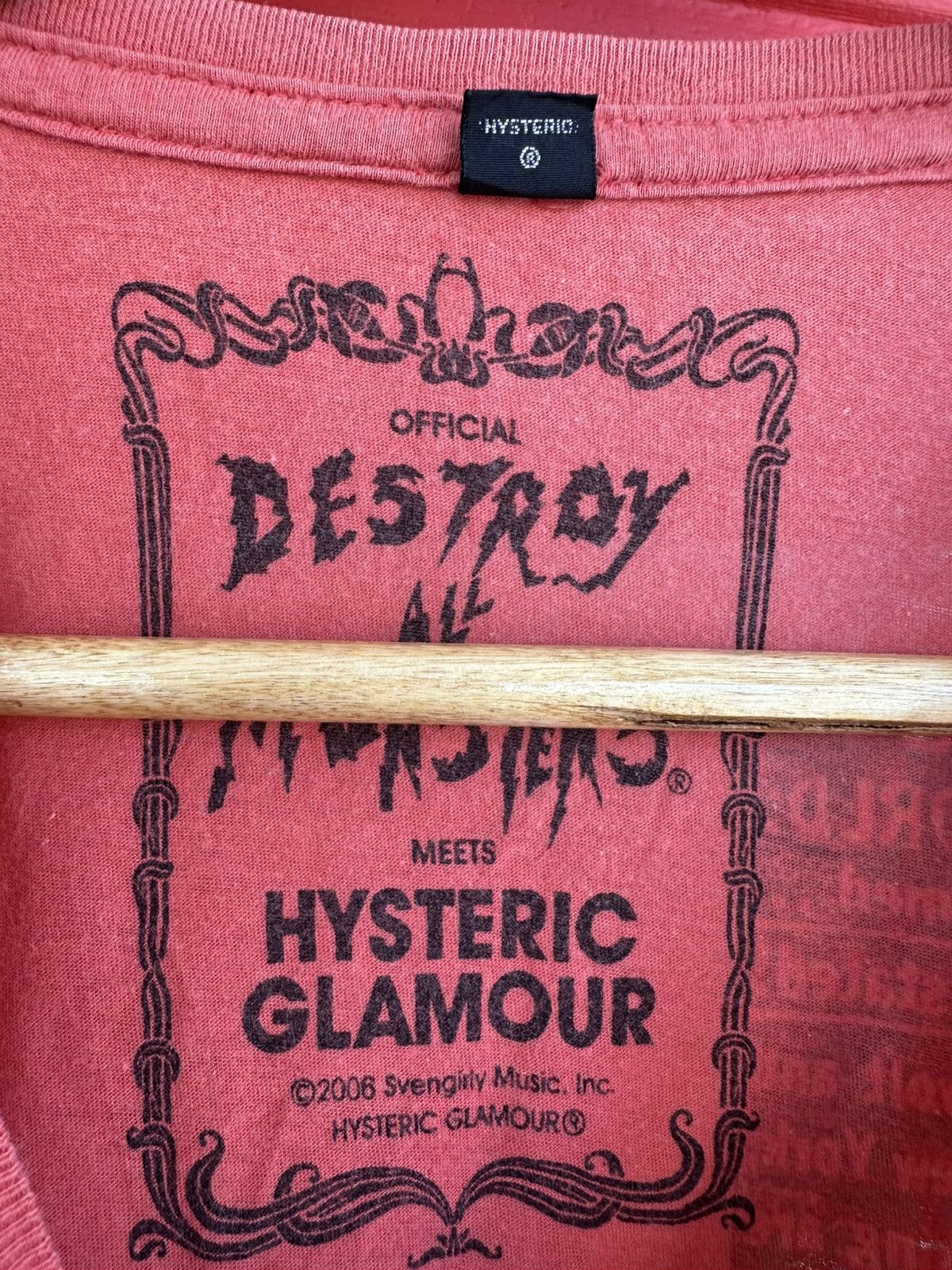 Hysteric Glamour Vintage 2006 Hysteric Glamour x Destroy All Monsters Tee Size US S / EU 44-46 / 1 - 6 Thumbnail