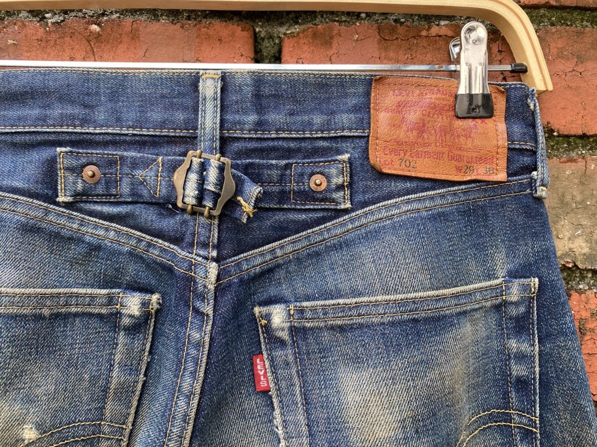 Levi's Vintage Clothing W29x32 Vintage levi's 702 big E redline buckle back JAPAN Size US 29 - 6 Thumbnail