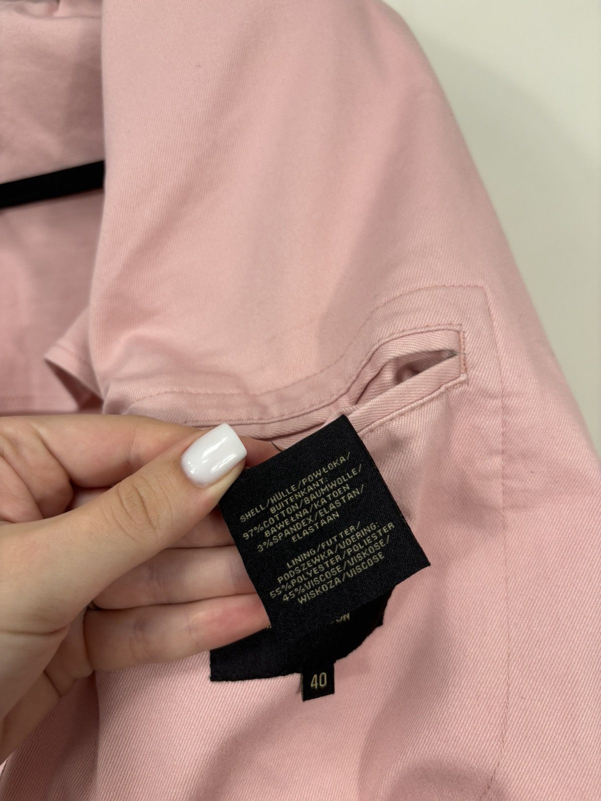 Douglas Hayward Douglas Hayward Men’s Pink Smart Casual Cotton Blazer Jacket Size 40R - 18 Thumbnail