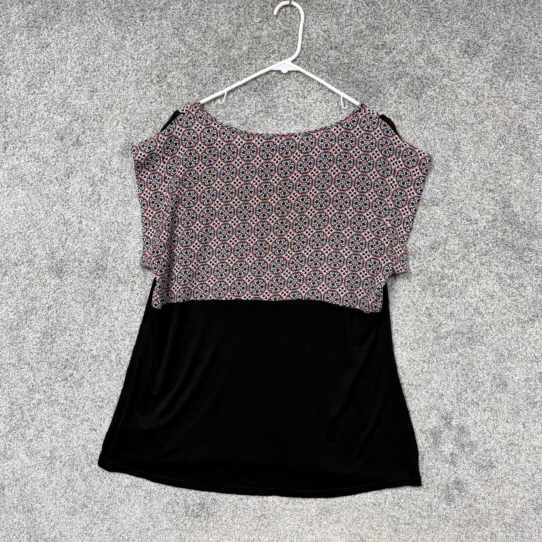 Vintage Zac & Rachel Bleeker McDougal Blouse Lot Womens 1X Geometric Boho Crochet Tops - Plus Size Knit Shine Casual Pullover Scoop Neck Set of 3 Size XL / US 12-14 / IT 48-50 - 6 Thumbnail