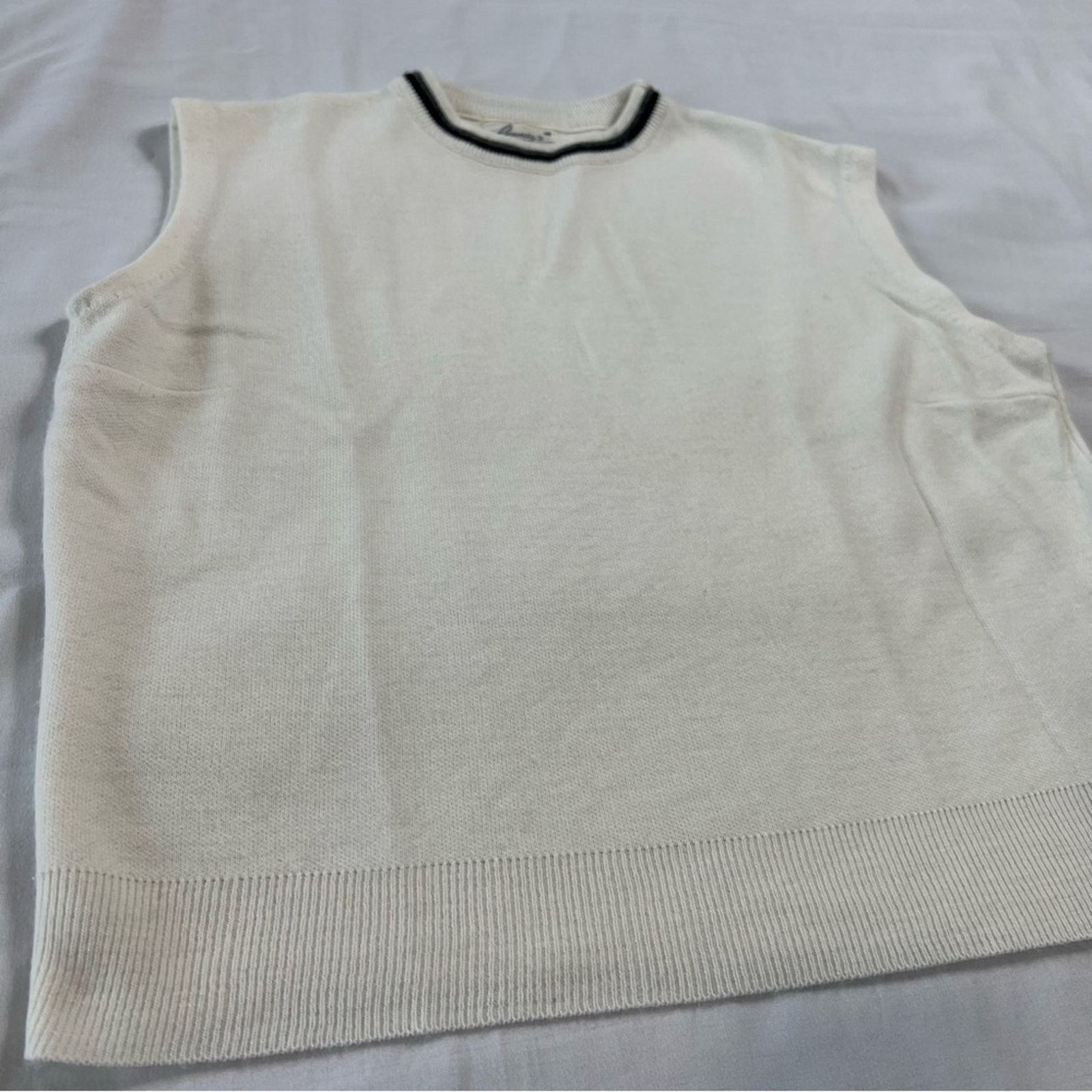 Other Penny's Women's Sweater Vest Crew Neck Cream Sleeveless Size M / US 6-8 / IT 42-44 - 4 Thumbnail