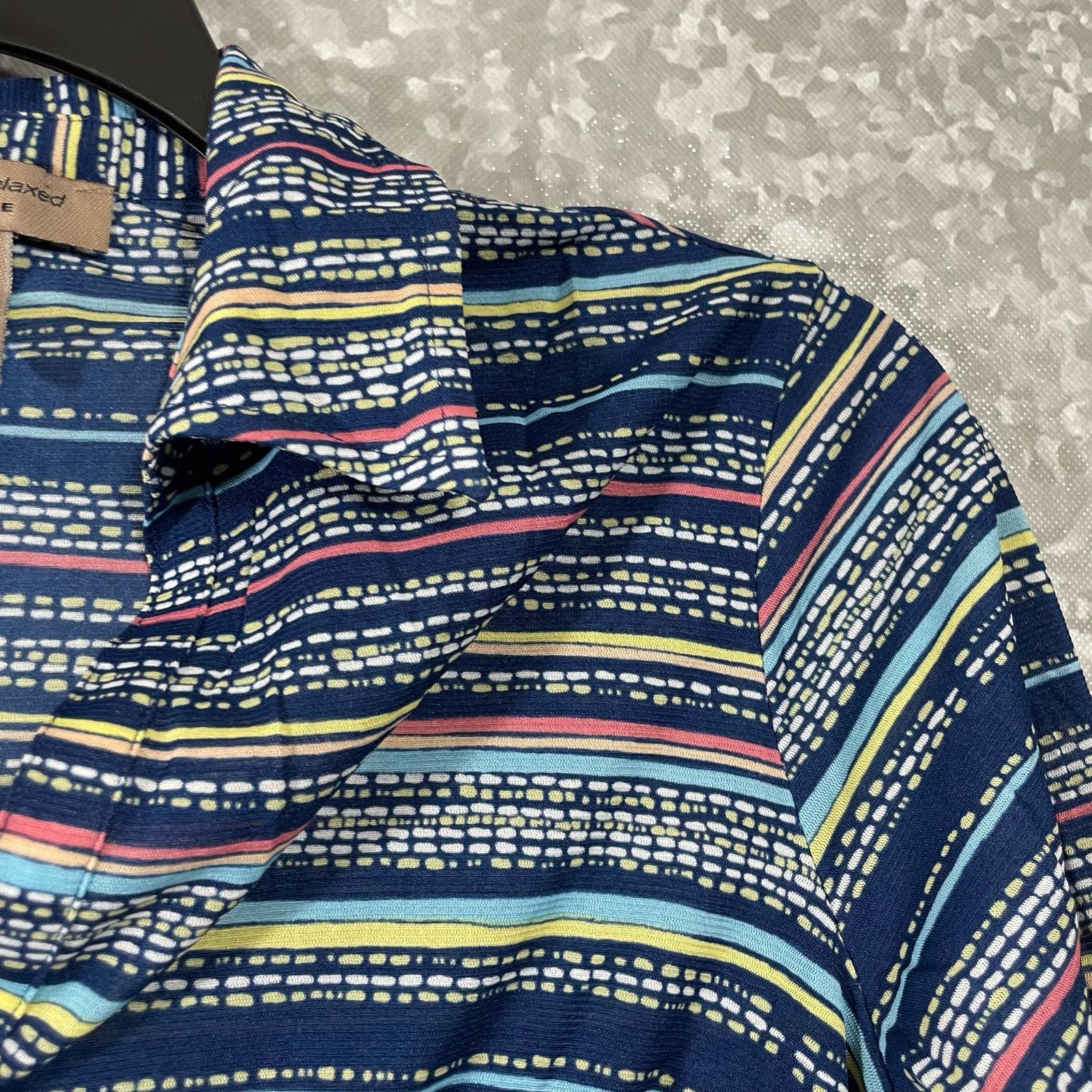 Vintage I.E. Relaxed Vintage Y2K Striped Button Up Shirt - Medium Size M / US 6-8 / IT 42-44 - 2 Thumbnail