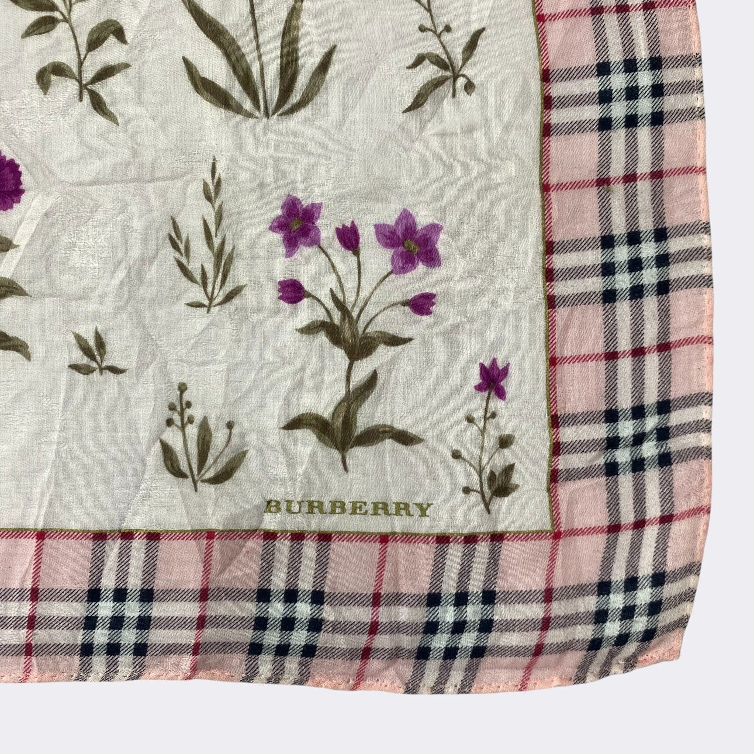 Burberry Vintage Burberry Handkerchief Neckerchief Bandana H187R Size ONE SIZE - 3 Thumbnail