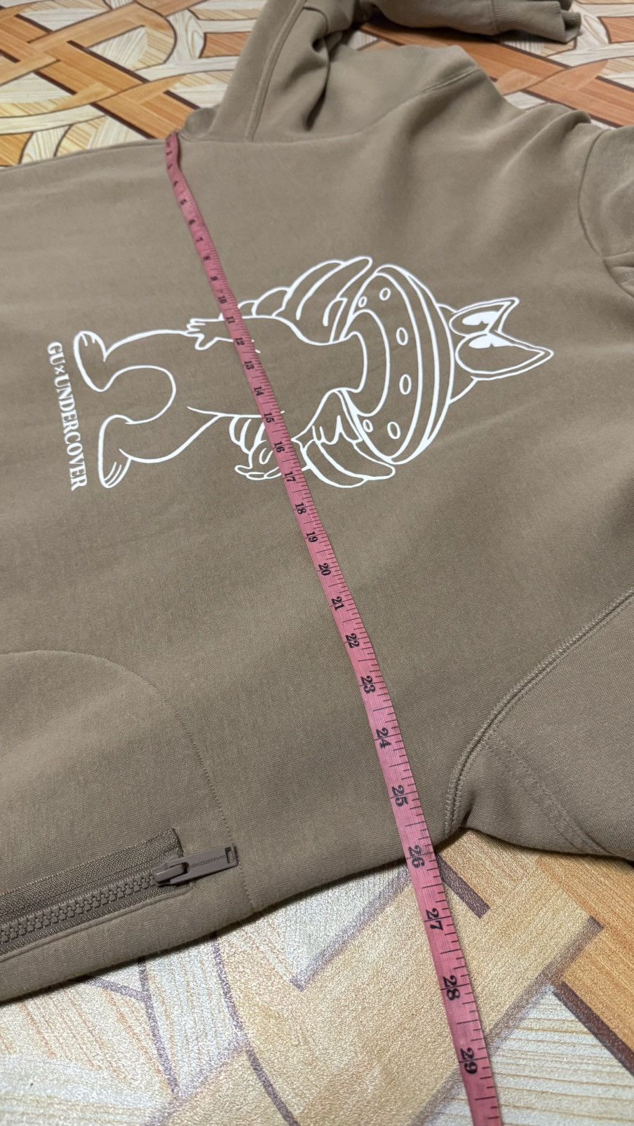 GU × Undercover GU X UNDERCOVER HOODIE BROWN XXL Size US XXL / EU 58 / 5 - 9 Thumbnail